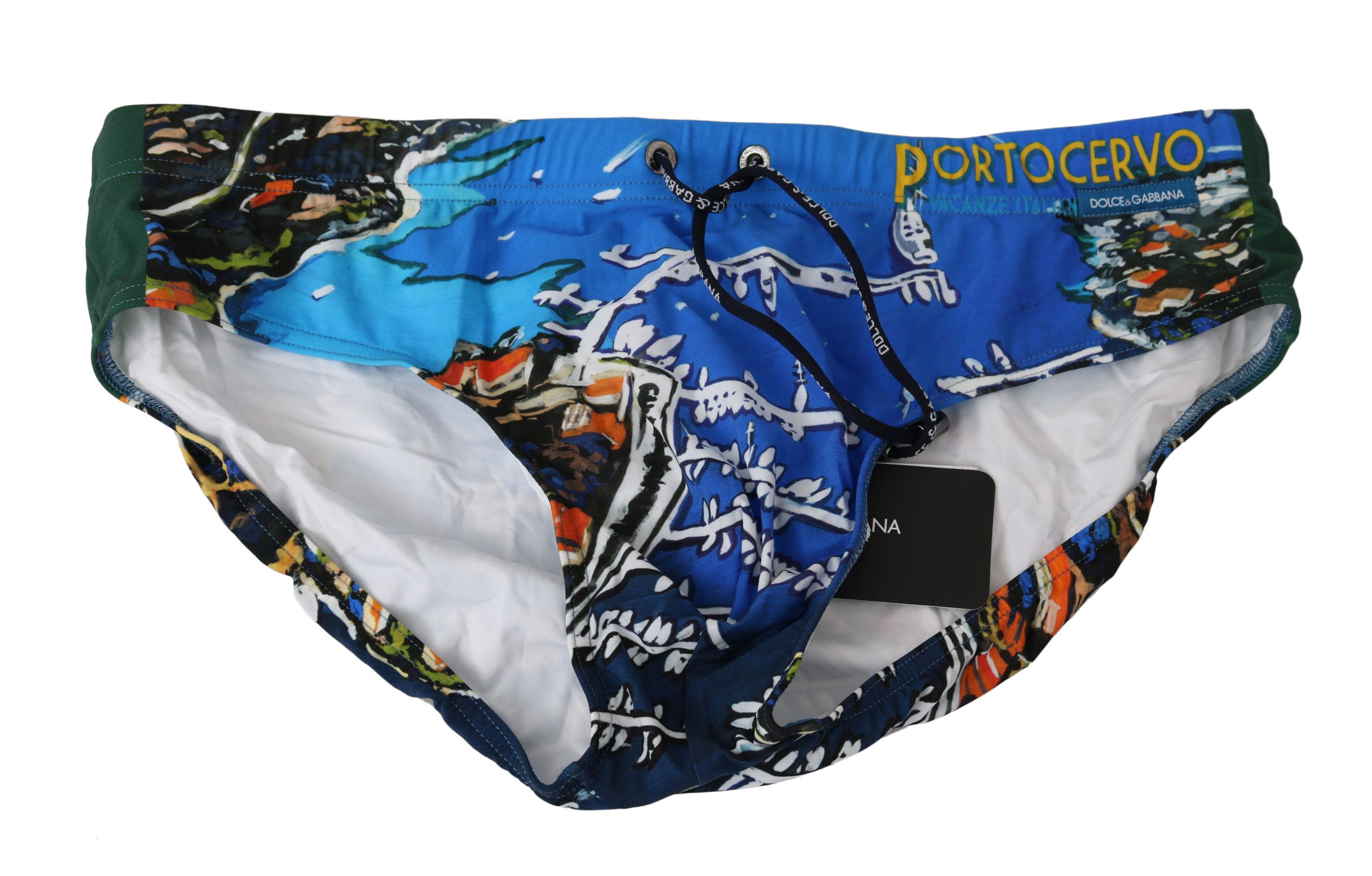 DOLCE & GABBANA
Absolutely stunning, 100% Authentic, brand new with tags Dolce & Gabbana Beachwear. 
Modell: Swim briefs beachwear
Color: Black with logo print
Material: 75% Nylon 25% Elastane
Waist strap
Logo details
Great fitting and comfort