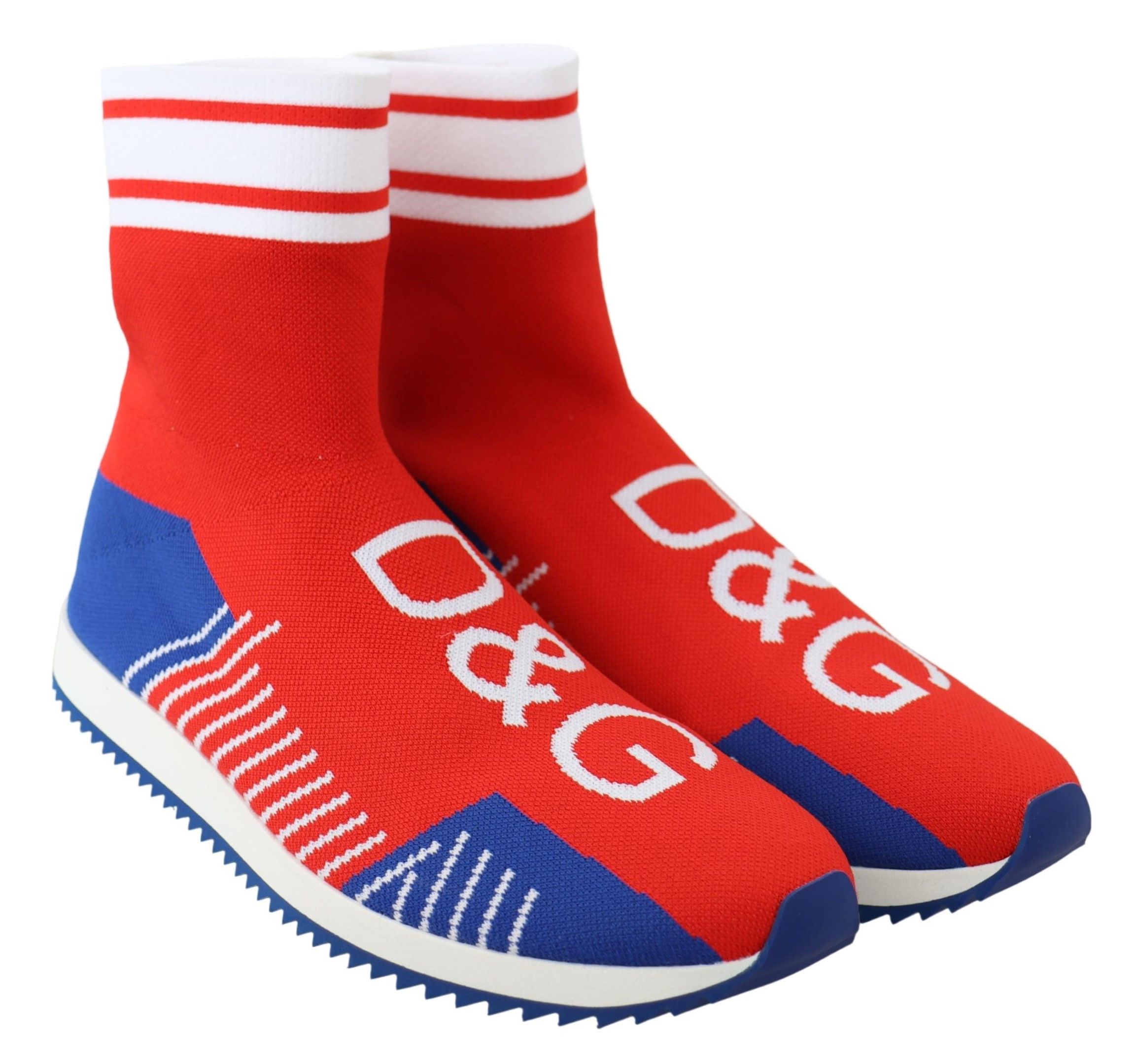 Dolce & Gabbana
Gorgeous brand new with tags, 100% AuthenticDolce & GabbanaMens shoes.
Model: SORRENTO, Casual socks sneakers
Color: Blue and red
Material:100% Polyester PL
Sole: Rubber
Logo details
Made in Italy
Very exclusive and high craftsmanship