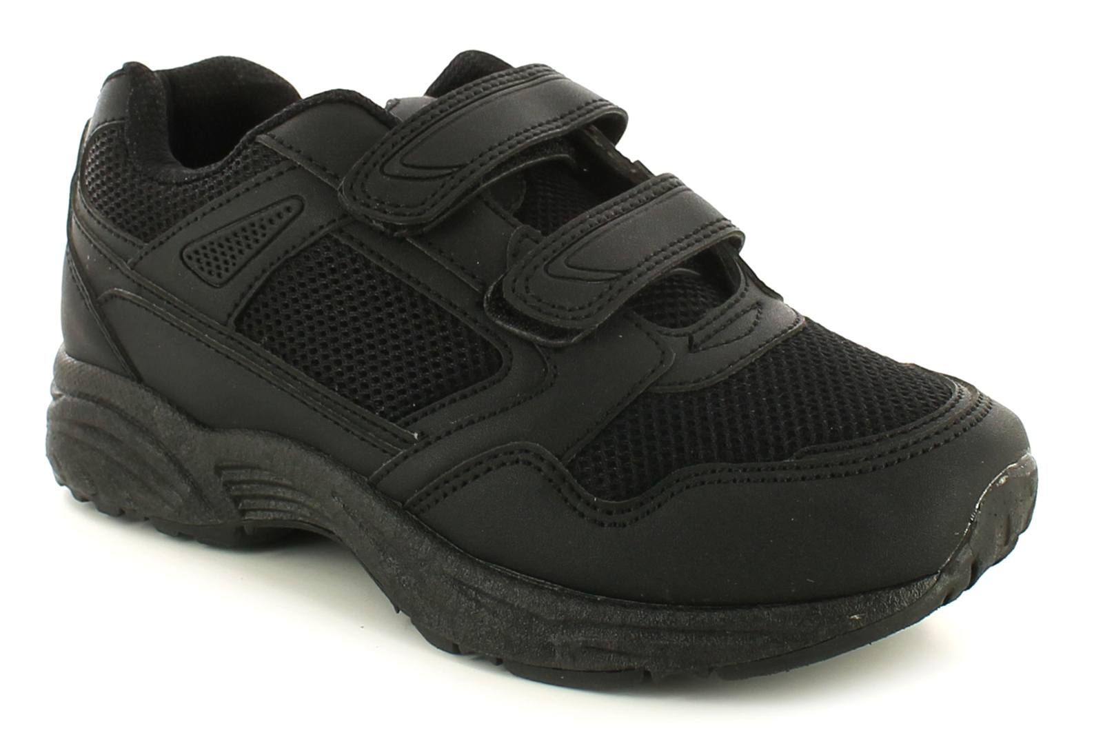 all black school trainers