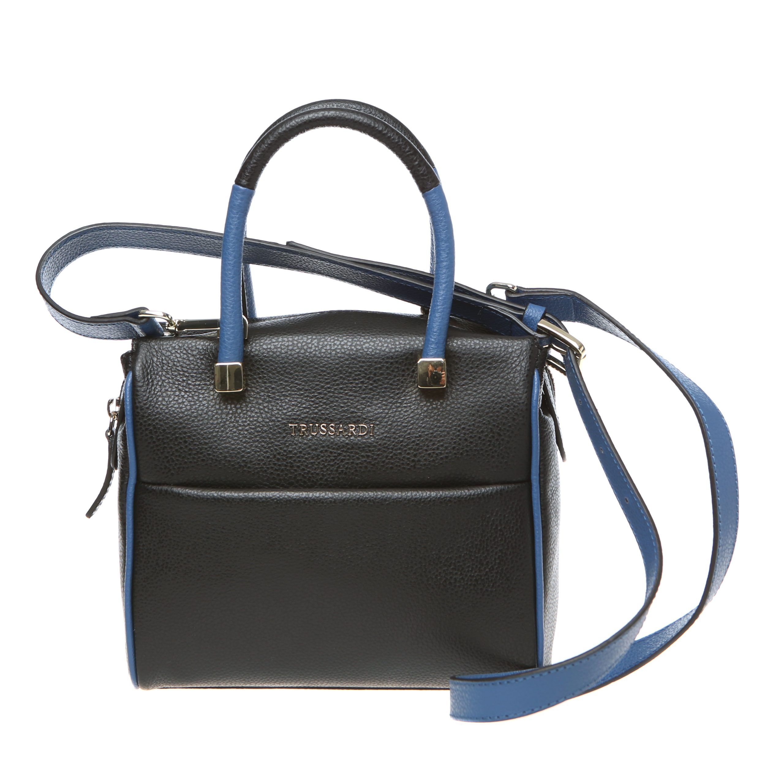 Women’s Handbag In Embossed Leather. Zip Closure. Removable Shoulder Strap. Internal Pocket. 20x17x11