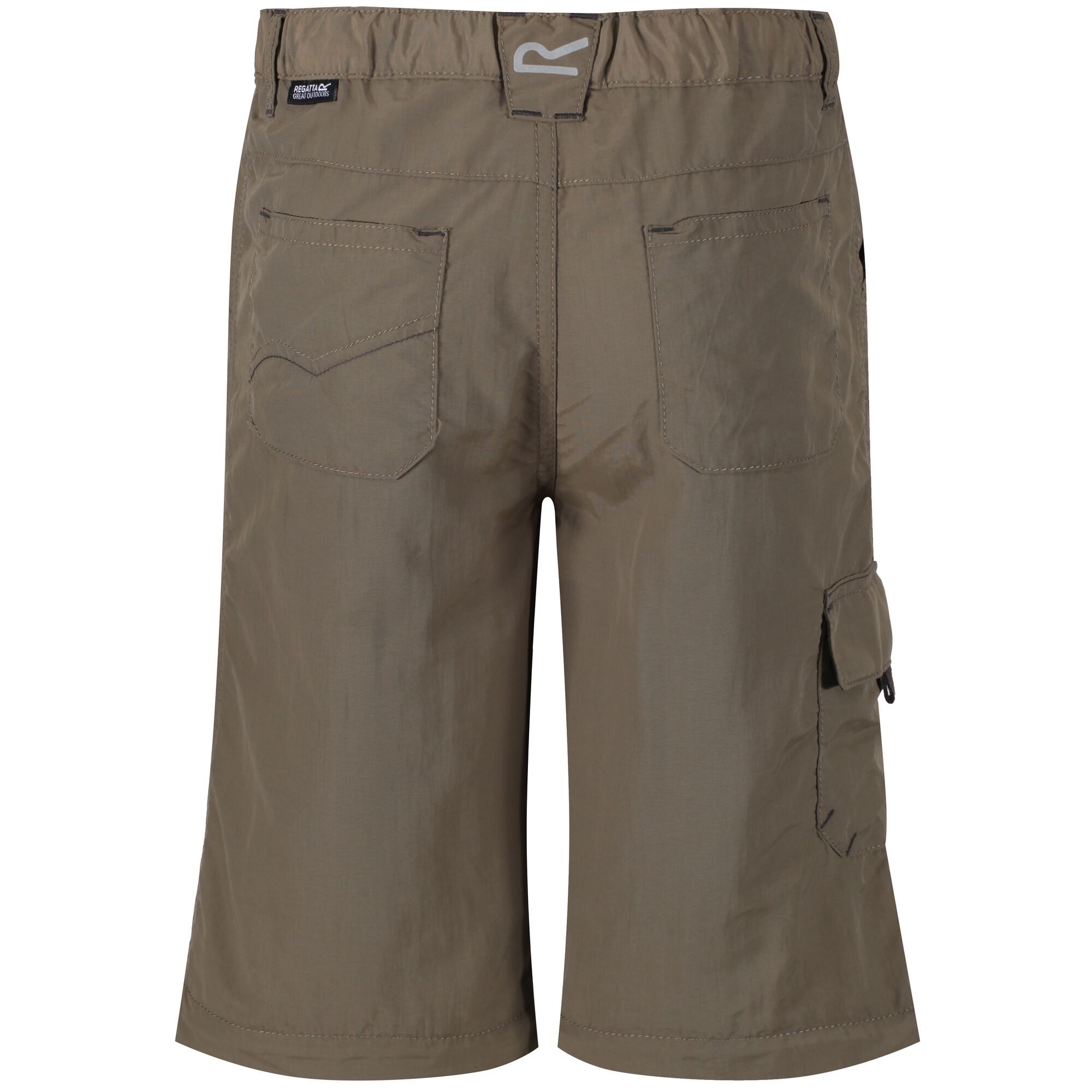Boys zip-off trousers. Lightweight, showerproof and multi pocketed. Part-elasticated waist with button adjustment system. Quick drying and crease resistant fabric. 100% Polyamide. Regatta Kids Sizing (waist approx): 2 Years (52-53cm), 3-4 Years (53-54cm), 5-6 Years (55-57cm), 7-8 Years (58-60cm), 9-10 Years (61-64cm), 11-12 Years (65-67cm), 26 (68-70cm), 28 (70-72cm).