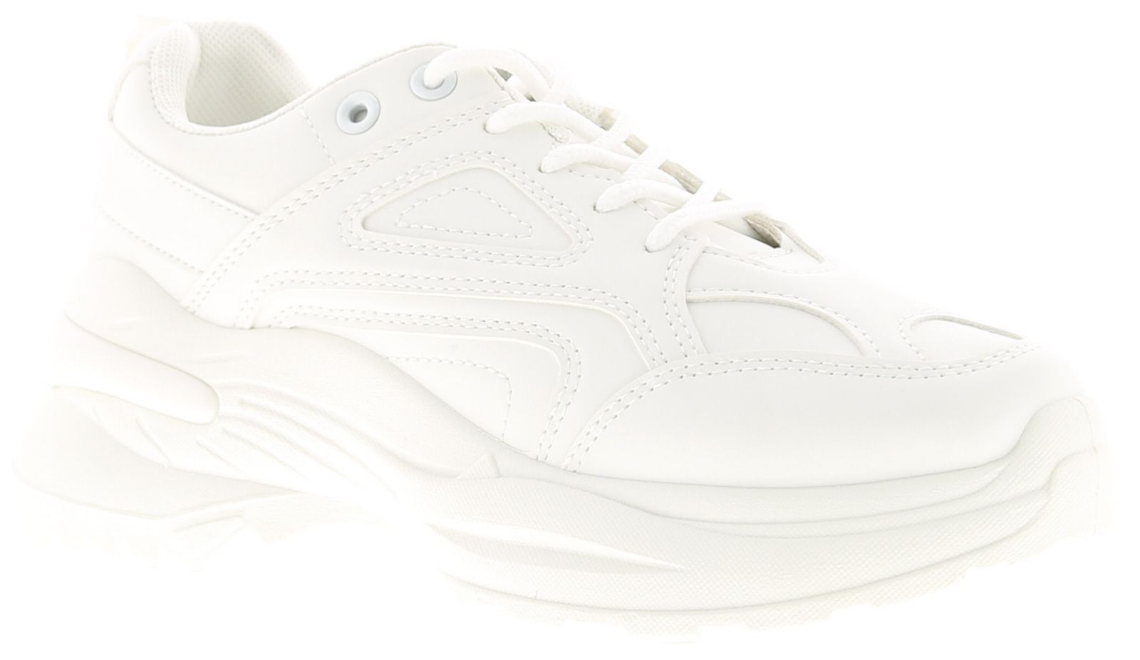 <Ul><Li>Wynsors Chime Womens Trainers In White</Li><Li>Ladies Trainers With Lace-Up Fastening And Padded For Comfort. Featuring A Chunky Sole Because Bigger Is Better! With A Moulded Tread.</Li><Li>Manmade Upper</Li><Li>Fabric Lining</Li><Li>Synthetic Sole</Li><Li>Ladies Womans Trainers Fashion On Trend Tie Up Casual</Li>