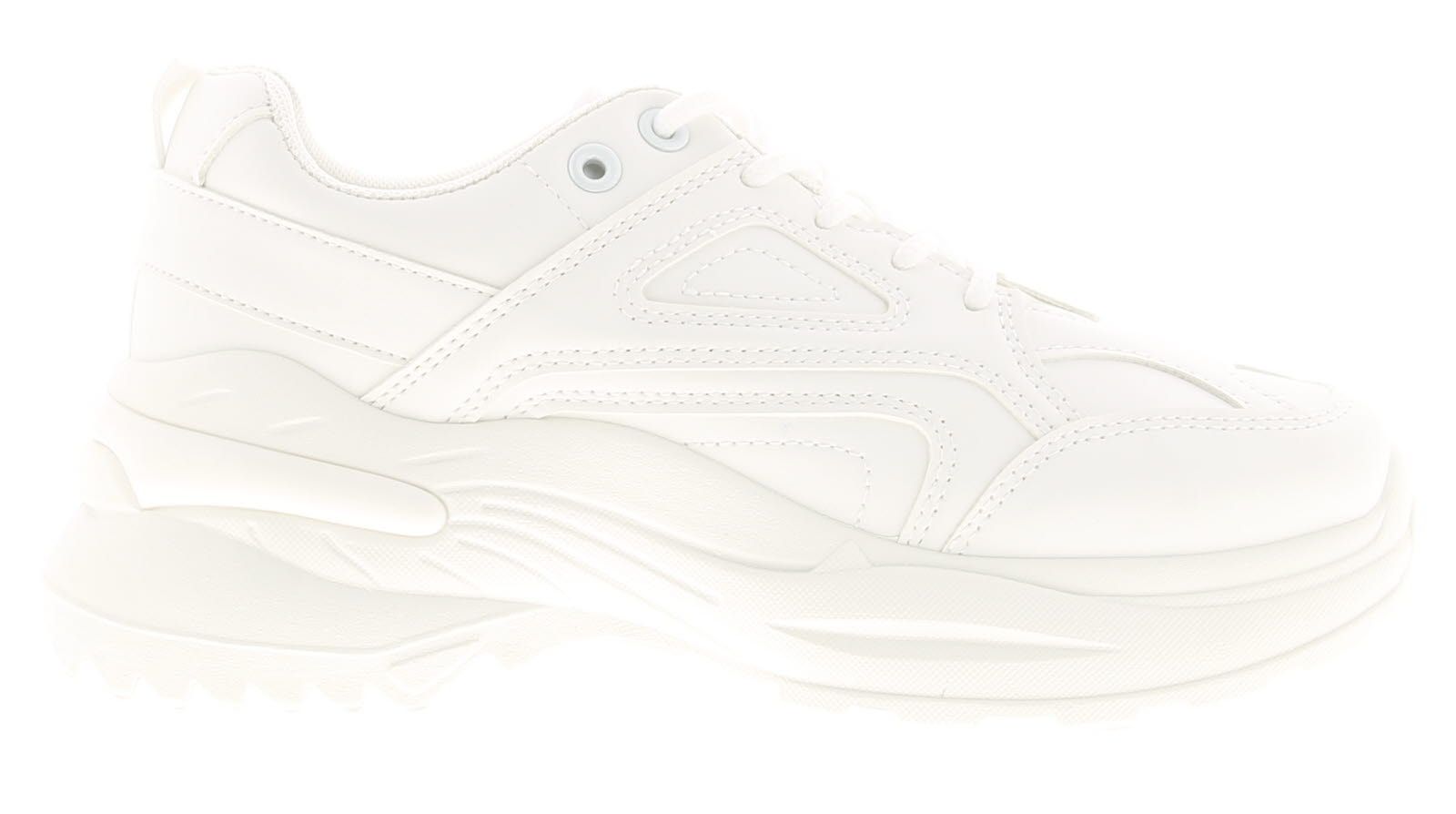 <Ul><Li>Wynsors Chime Womens Trainers In White</Li><Li>Ladies Trainers With Lace-Up Fastening And Padded For Comfort. Featuring A Chunky Sole Because Bigger Is Better! With A Moulded Tread.</Li><Li>Manmade Upper</Li><Li>Fabric Lining</Li><Li>Synthetic Sole</Li><Li>Ladies Womans Trainers Fashion On Trend Tie Up Casual</Li>