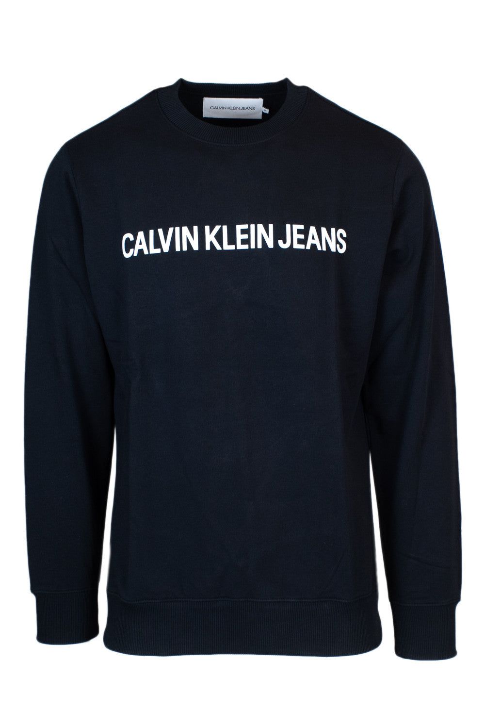 Brand: Calvin Klein Jeans
Gender: Men
Type: Sweatshirts
Season: Fall/Winter

PRODUCT DETAIL
• Color: black
• Pattern: print
• Fastening: slip on
• Sleeves: long
• Neckline: round neck

COMPOSITION AND MATERIAL
• Composition: -100% cotton 
•  Washing: machine wash at 30°
