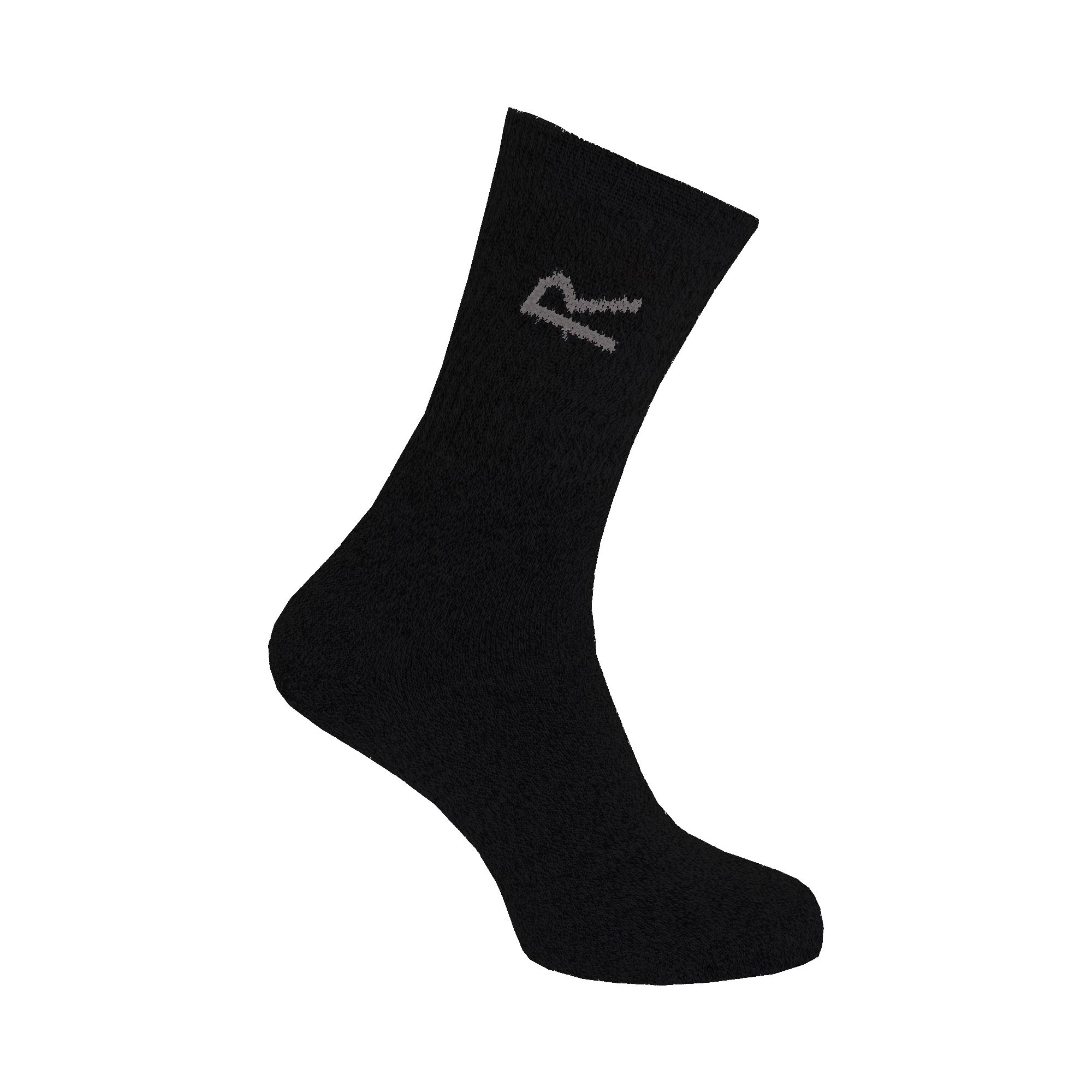 The mens Socks for everyday wear, knitted from a cotton blend yarn with a marl effect and contrast colour cuff. Three pairs per pack. 40% Cotton, 40% Polyester, 15% Polyamide, 5% Elastane.