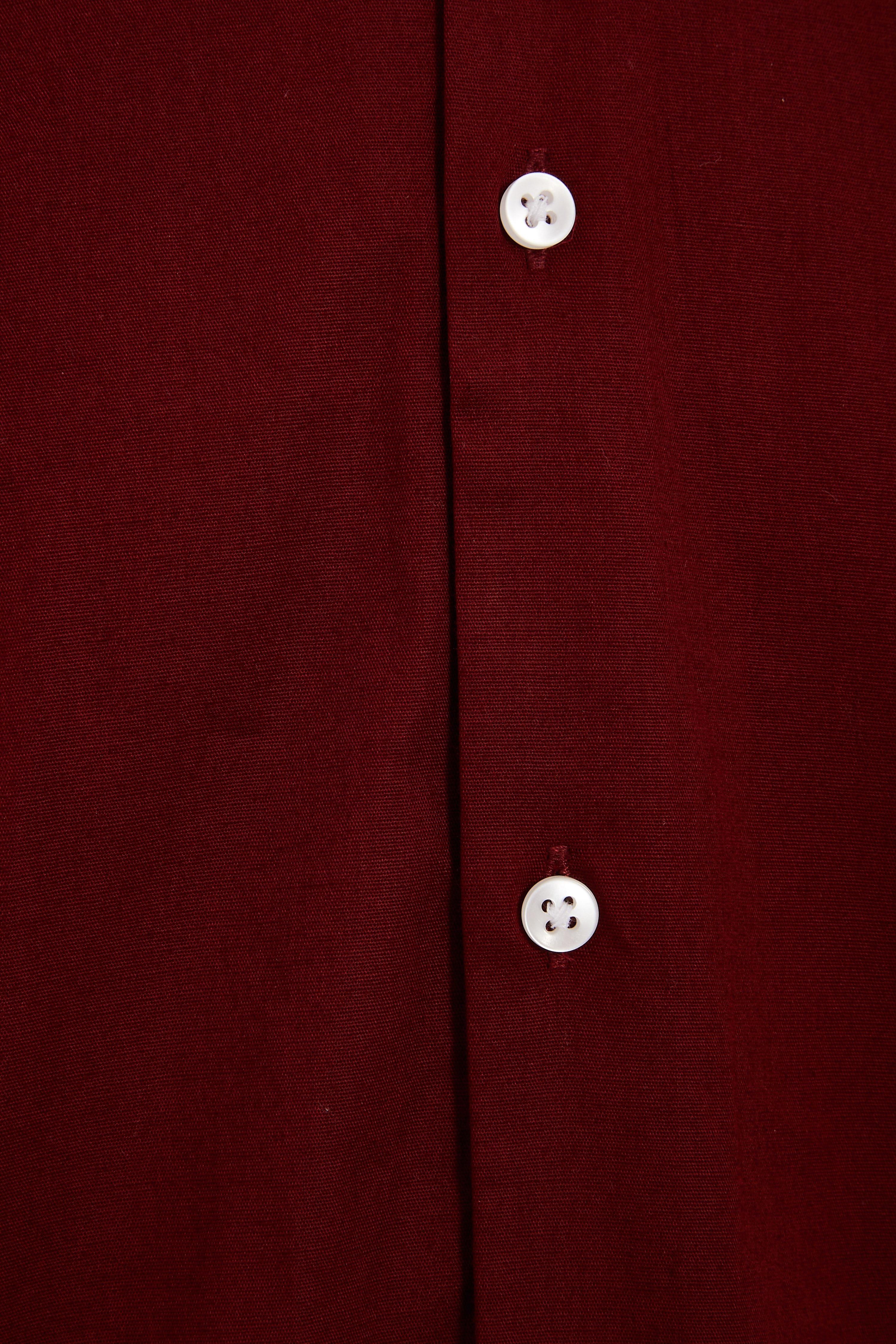Long Sleeve   	Classic Collar  	Plain Fabric  	Button Through Fastening  	Length 77cm