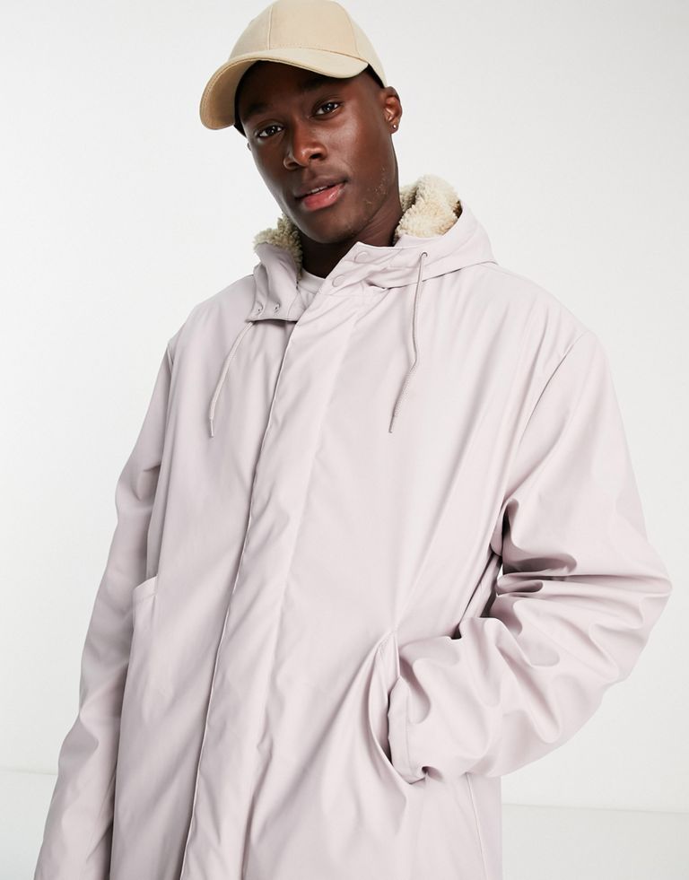 Jackets & Coats by ASOS DESIGN Low-key layering Drawstring hood High collar Zip and press-stud fastening Side pockets Regular fit Sold by Asos