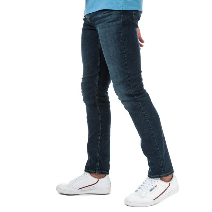 Mens Levi’s 511 Slim Jeans in swanee ship cool.A modern slim jean with room to move  a great alternative to skinny jeans.  Engineered with breathable and moisture-wicking Cool Performance technology.- Classic 5 pocket styling.- Zip fly and button fastening.- Sits below waist.- Slim through seat and thigh.- Slim leg.- Short inside leg length approx. 30in  Regular inside leg length approx. 32in  Long inside leg length approx. 34in.  - 77% Cotton  20% Polyamide  3% Elastane.  Machine washable.- Ref: 04511-4314Measurements are intended for guidance only.