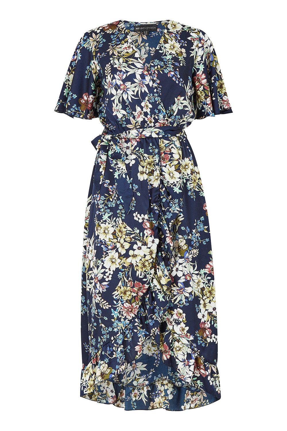 mela london navy floral dress