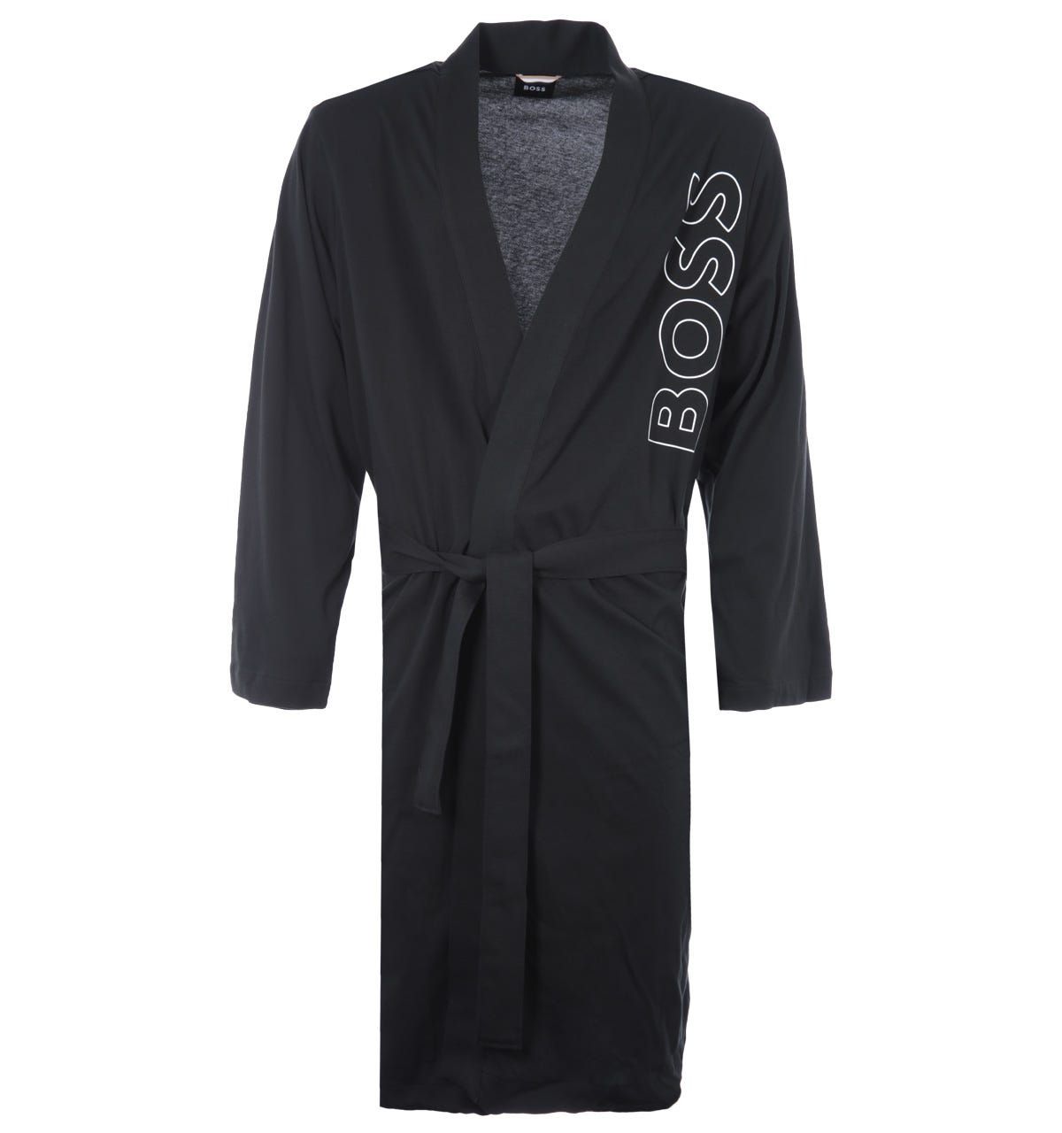 Wrap yourself in pure comfort with the Identity Logo Dressing Gown from BOSS. Crafted from pure heavyweight cotton in a wrap front style. Featuring a belt tie and side seam pockets.  Finished with the iconic BOSS logo in an outline print.Regular Fit, Pure Heavyweight Cotton, Wrap Front with Belt Tie, Side Seam Pockets, BOSS Branding. Style & Fit:Regular Fit, Fits True To Size. Composition & Care:100% Cotton, Machine Wash.