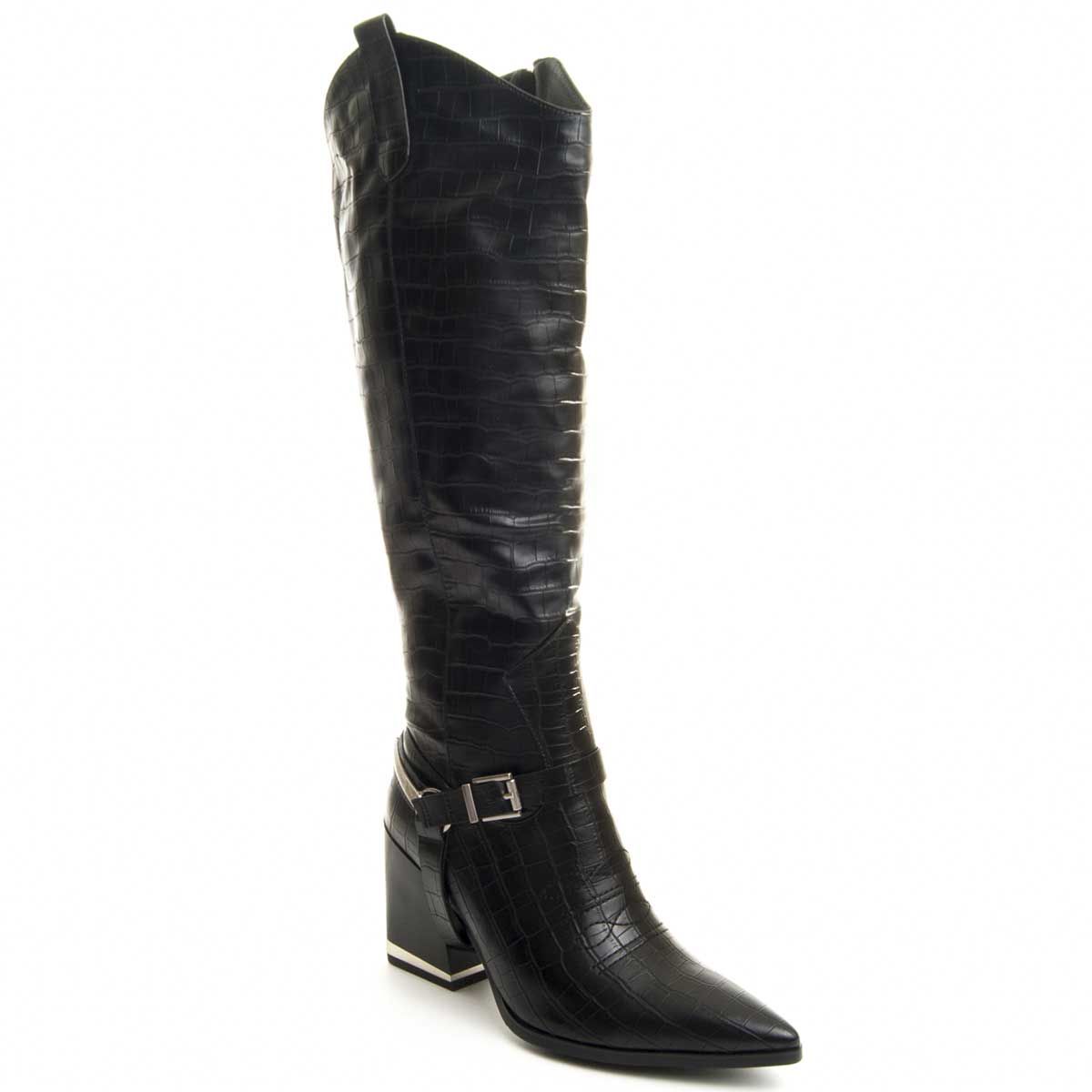 Montevita Laddy Knee High Boot in Black