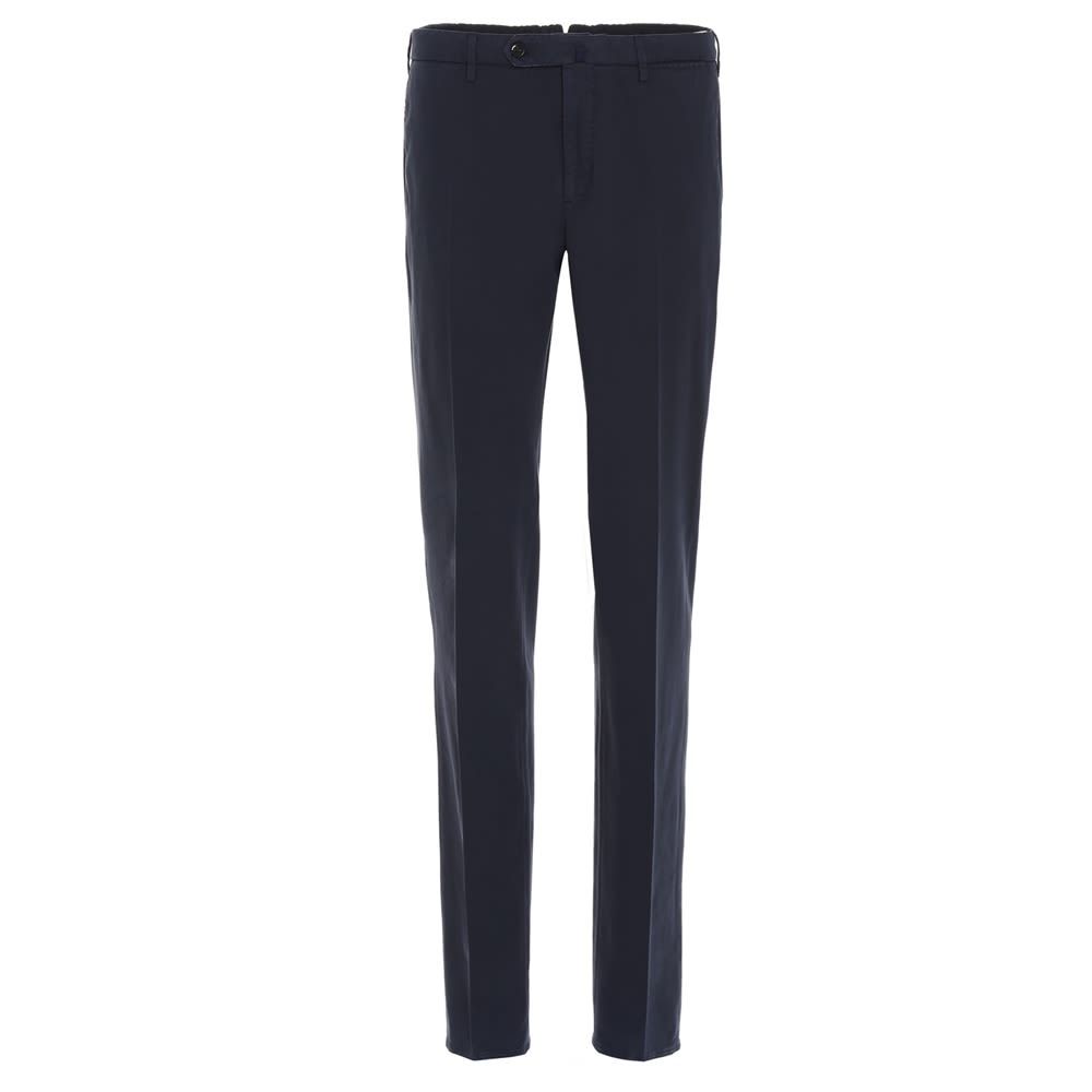 Incotex cotton trousers with button and zip fastening.