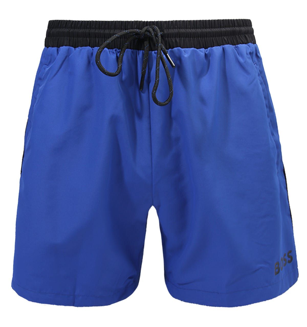 Swim in style this season with the Starfish Swim Shorts from BOSS Bodywear. These swim shorts are crafted from a quick-dry recycled synthetic fabric with a supportive mesh liner, offering optimum comfort throughout wear. Featuring a concealed drawstring waistband, front welt pockets and a single rear welt pocket. Finished with a contrast BOSS logo, on the left thigh.Regular Fit, Quick Dry Recycled Polyester , Inner Mesh Lining, Concealed Drawstring Waistband, Twin Front Welt Pockets, Rear Welt Pocket , BOSS Branding. Style & Fit:Regular Fit, Fits True to Size. Composition & Care:100% Recycled Polyester, Machine Wash.