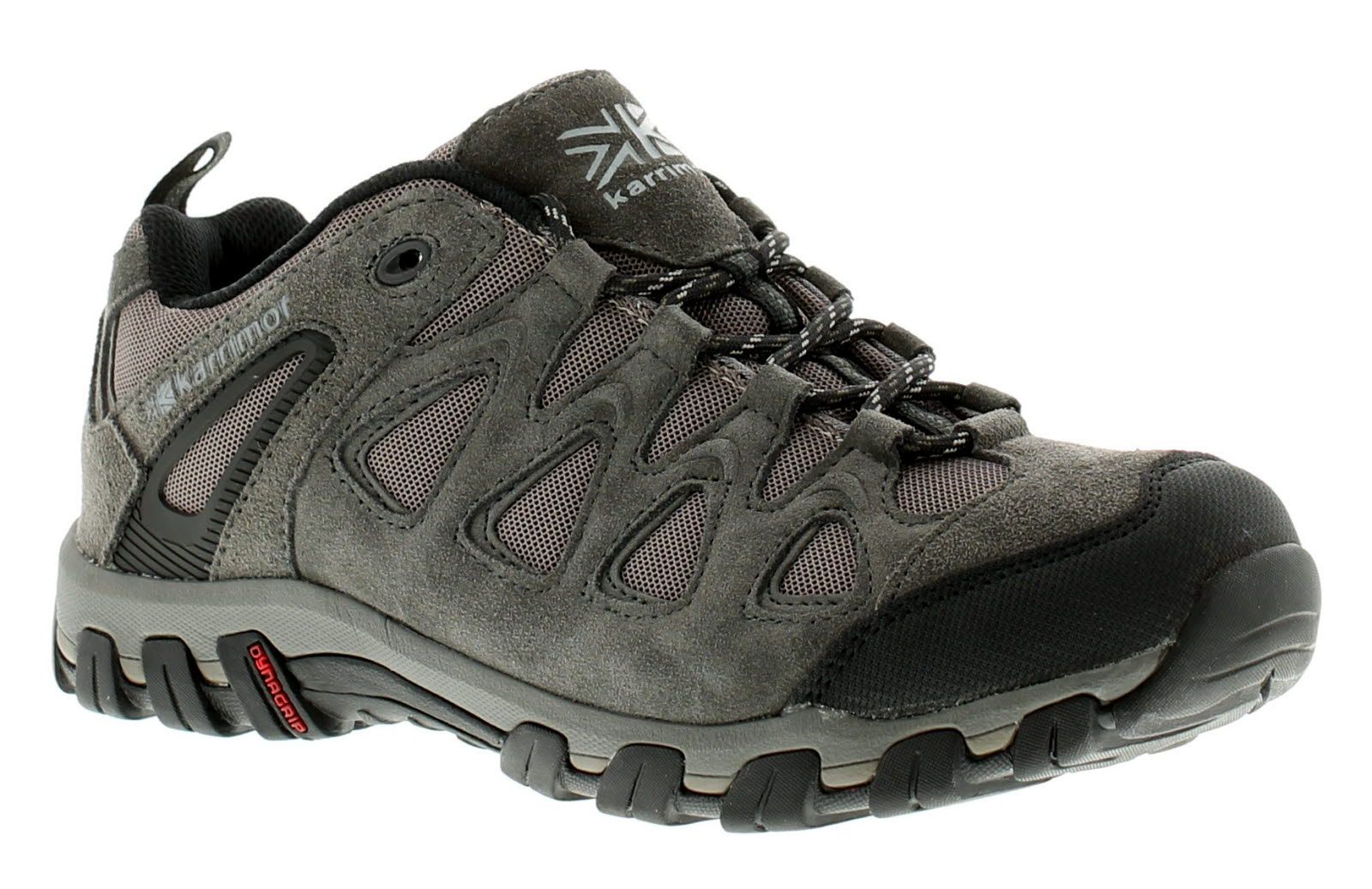 Karrimor Supa 5 Mens Suede Walking Shoes Grey/Brown/Black