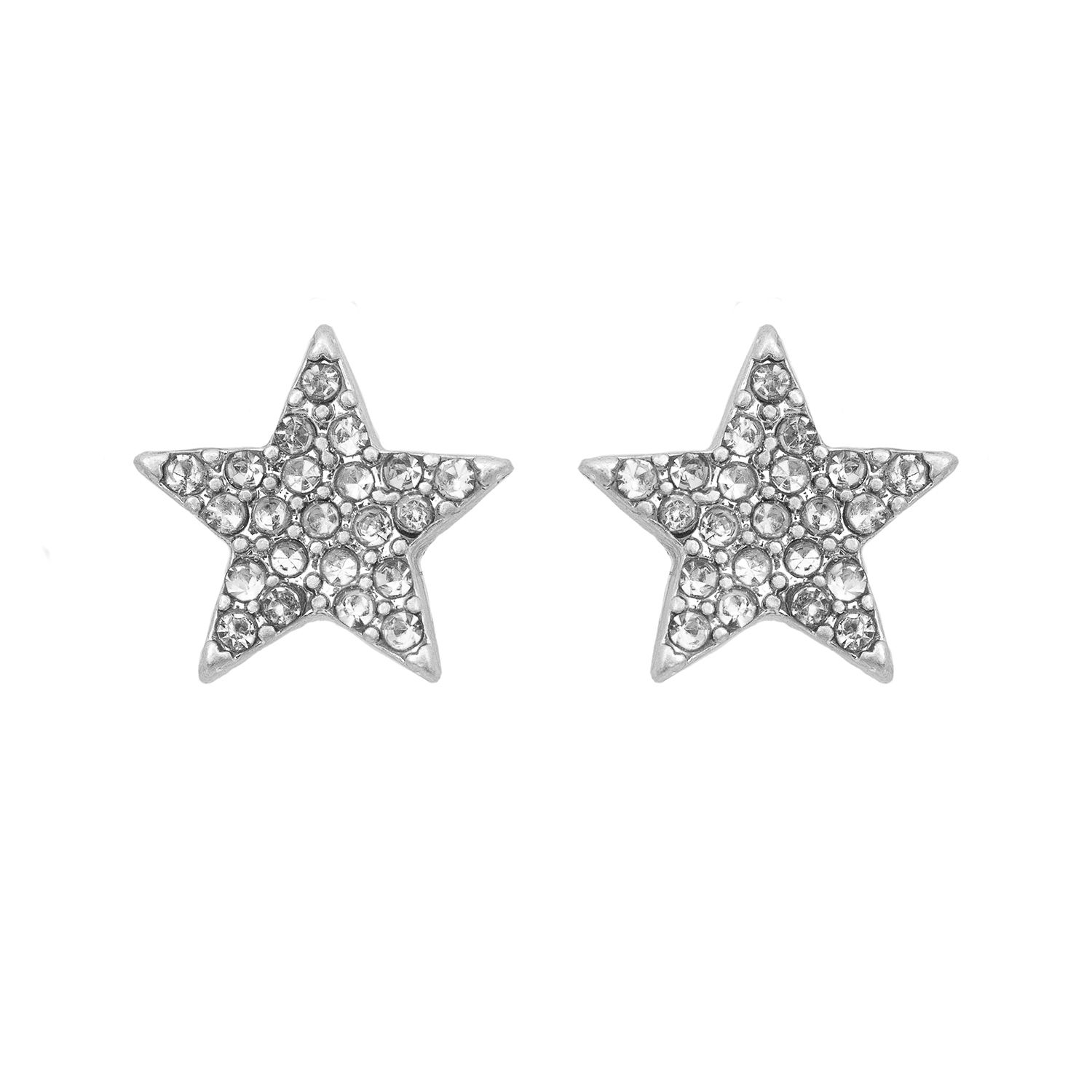This might be the cleverest earring design you ever did see! One earring, three ways to work it! First as a simple sparkling star stud, then simply attach the gorgeous cascading stars one of two ways, either behind or in front of the ear for two glammed up looks that are bang on trend this season. These silver plated star earrings star move delicately and shimmer in the light, and can be teamed as a set with the matching Sparkling Stars silver necklace and bracelet.