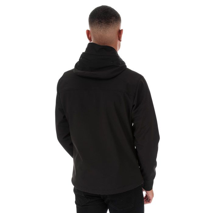 Mens C.P. Company Outerwear Medium Soft Shell Jacket  Black. <BR><BR>- Stretch construction.<BR>- Long sleeves & cuffed hems.<BR>- High neckline.<BR>- Two front side zipped pocket.<BR>- Internal chest pocket. <BR>- Elasticated half rib cuffs.<BR>- Fleeced lining.<BR>- Drawcord adjustable hem.<BR>- Central branded zip down closure. <BR>- Fleeced hood with goggle accents embedded. <BR>- Regular fit.<BR>- External fabric; 94% polyester  6% elastane. Lining; 100% polyamide. Machine washable.<BR>- Ref: 09CMOW041A999.