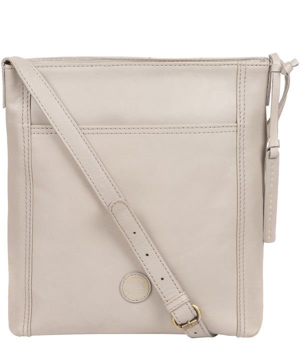 'Plumpton' Dove Grey Leather Cross Body Bag
