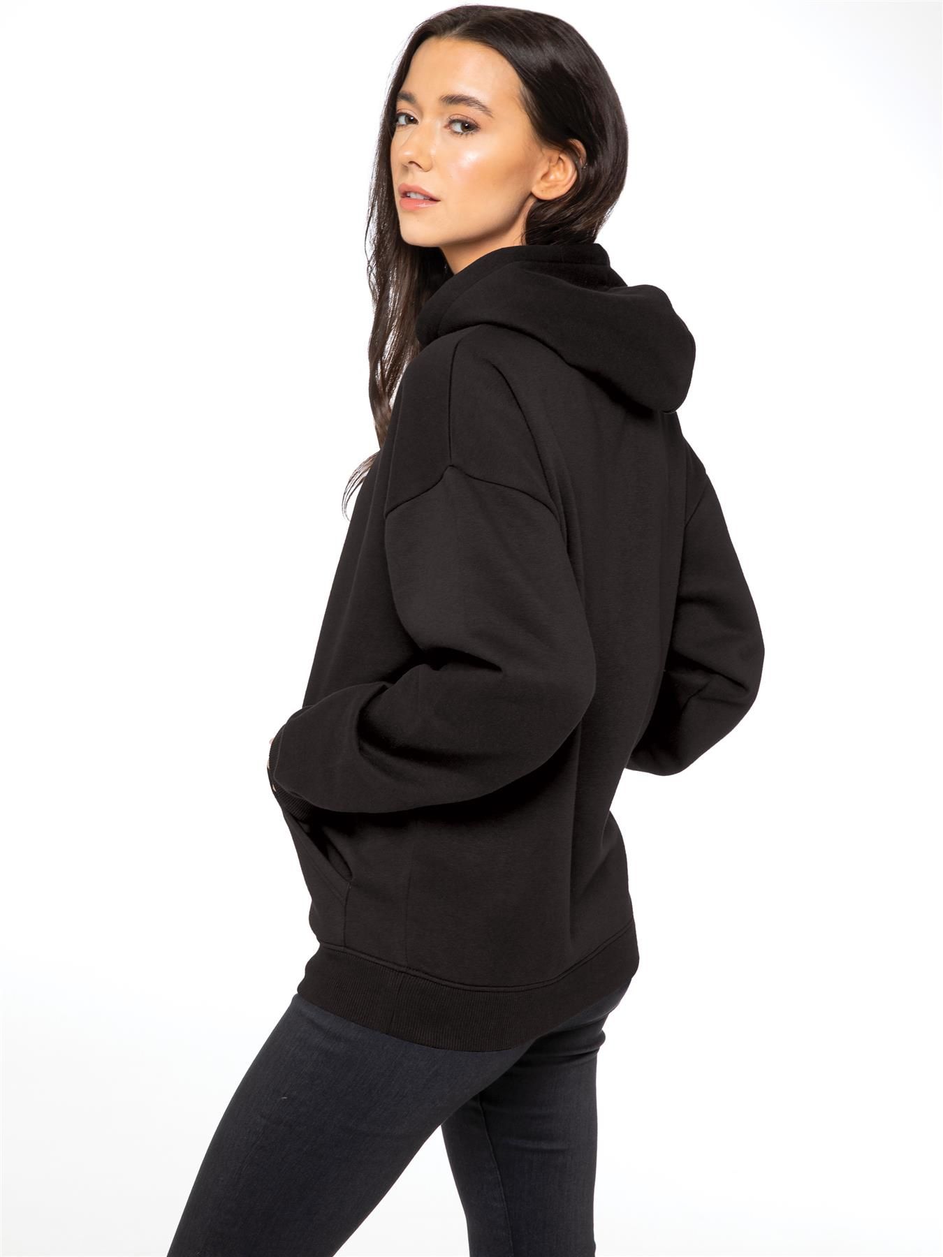 Enzo Ladies Oversized Essential Hoodie