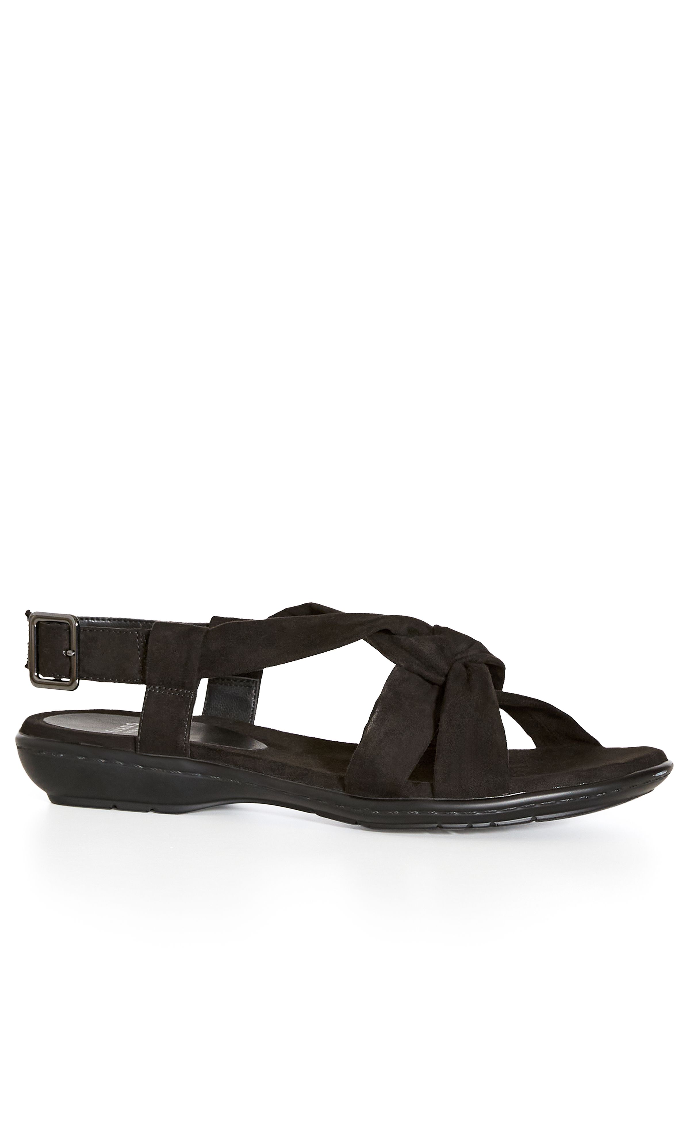 The pretty sandals to add to your collection. Twist front detailing keeps these on-trend, whilst a classic black finish will have you wearing this versatile pair on-repeat. 100% TEXTILE. wipe clean only.