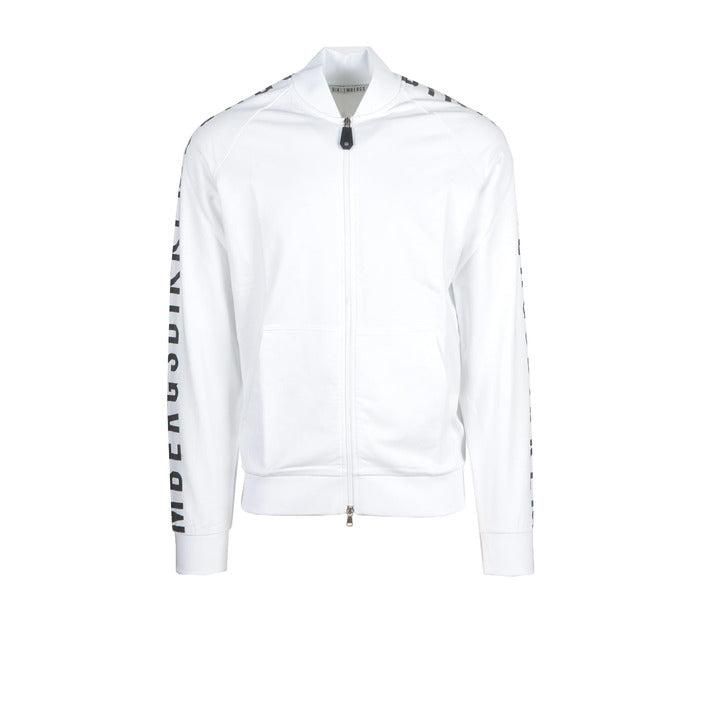 Brand: Bikkembergs
Gender: Men
Type: Sweatshirts
Season: Spring/Summer

PRODUCT DETAIL
• Color: white
• Pattern: plain
• Fastening: with zip
• Pockets: front pockets

COMPOSITION AND MATERIAL
• Composition: -95% cotton -5% spandex 
•  Washing: machine wash at 30°