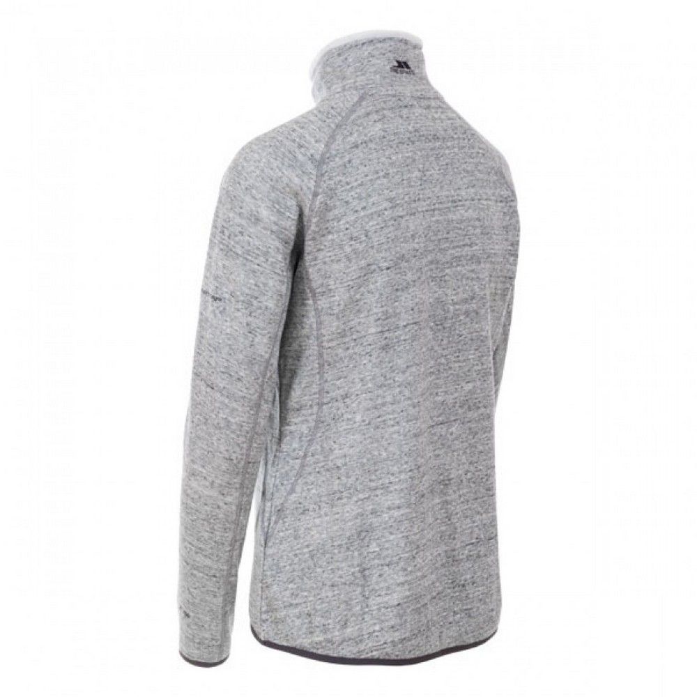 Melange knitted fleece. White fur brushed back. 1/2 zip neck. Chin guard. Contrast low profile zip. Soft neck edge. Carbon stretch bindings. 60% Cotton, 40% Polyester. Trespass Womens Chest Sizing (approx): XS/8 - 32in/81cm, S/10 - 34in/86cm, M/12 - 36in/91.4cm, L/14 - 38in/96.5cm, XL/16 - 40in/101.5cm, XXL/18 - 42in/106.5cm.