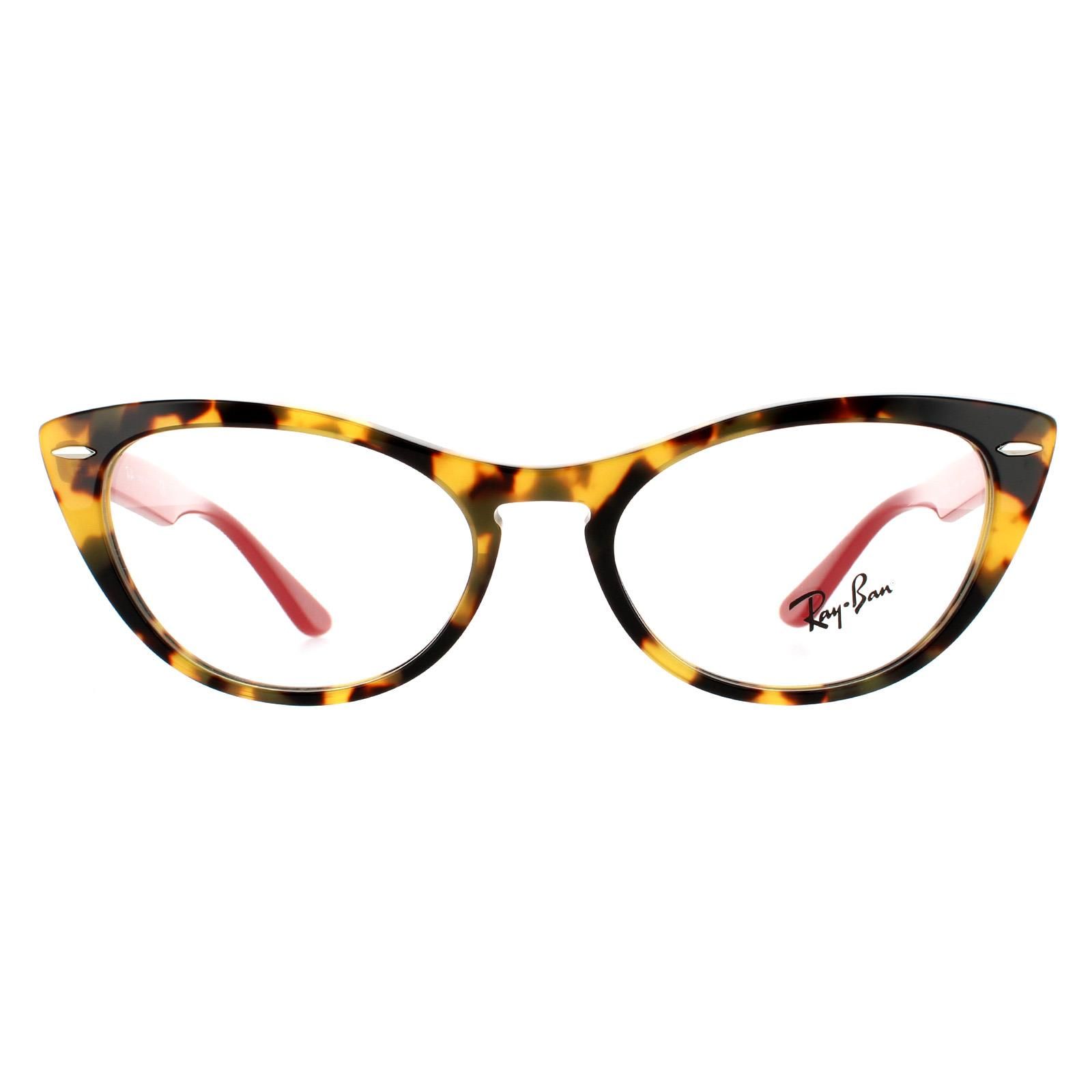 Ray-Ban Cat Eye Womens Yellow Havana Glasses Frames