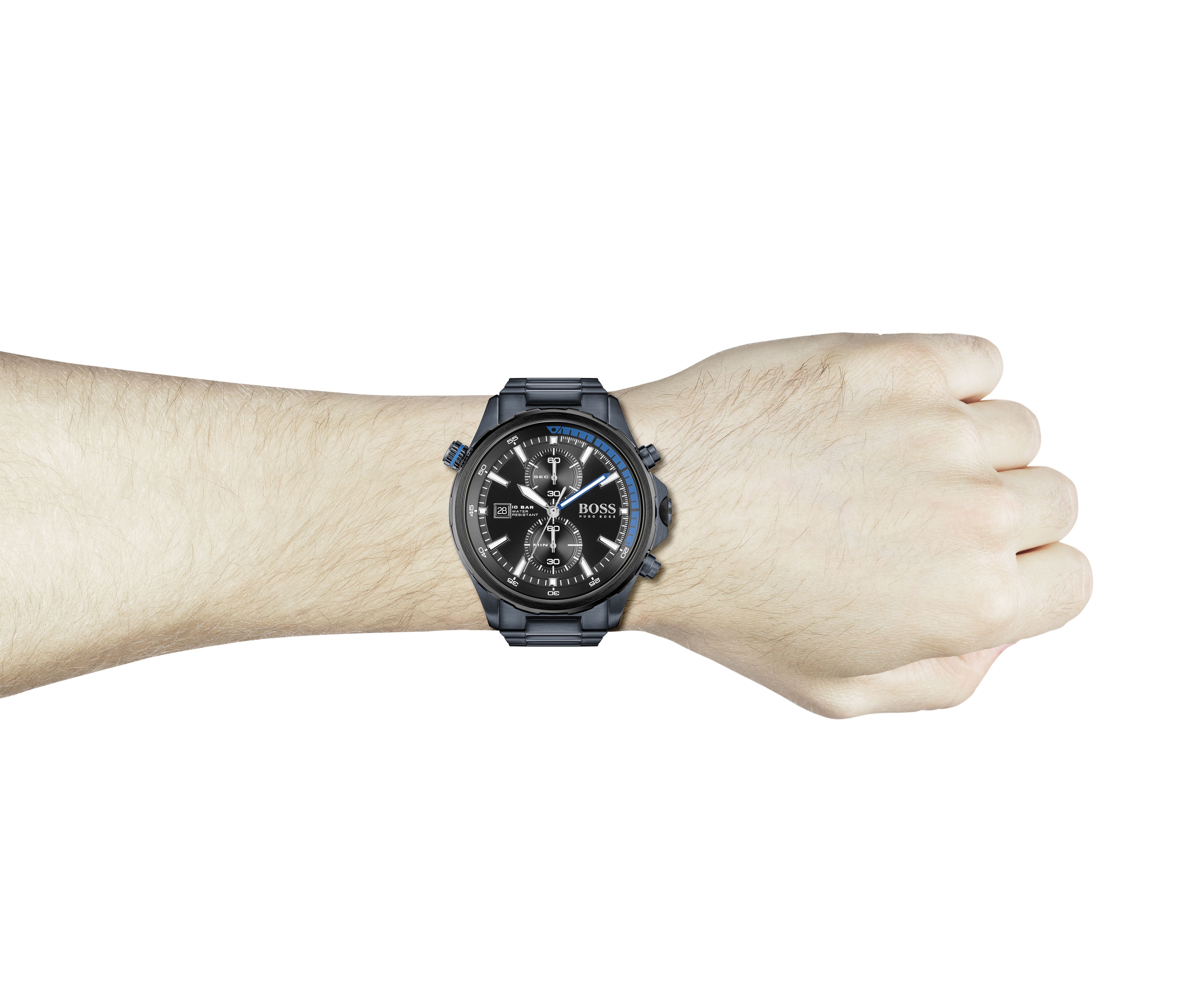 Hugo Boss Globetrotter Men's Blue Watch 1513824