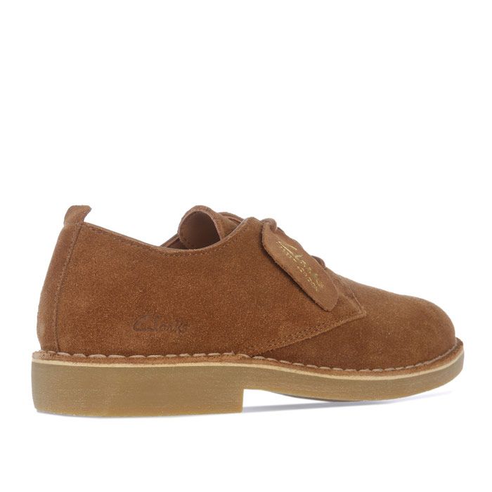 Clarks cognackleurige, suède Desert London 2 schoenen voor heren