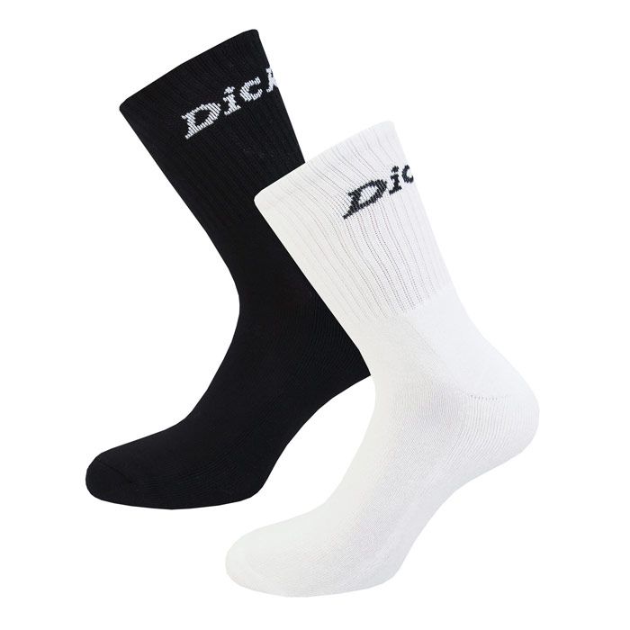 Dickies Carylss 2 sokken voor heren in zwart-wit, set van 2