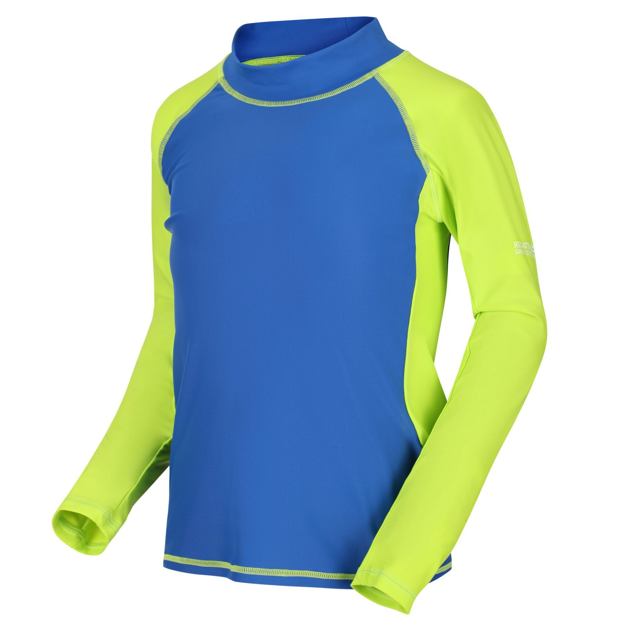 Material: 82% Polyamide, 18% Elastane. Soft touch and lightweight long sleeve swim top. UV protection (UPF) built in.