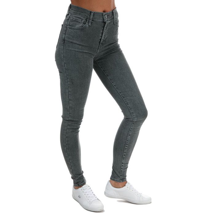 Women's Levis 720 High Rise Super Skinny Jeans in Grey