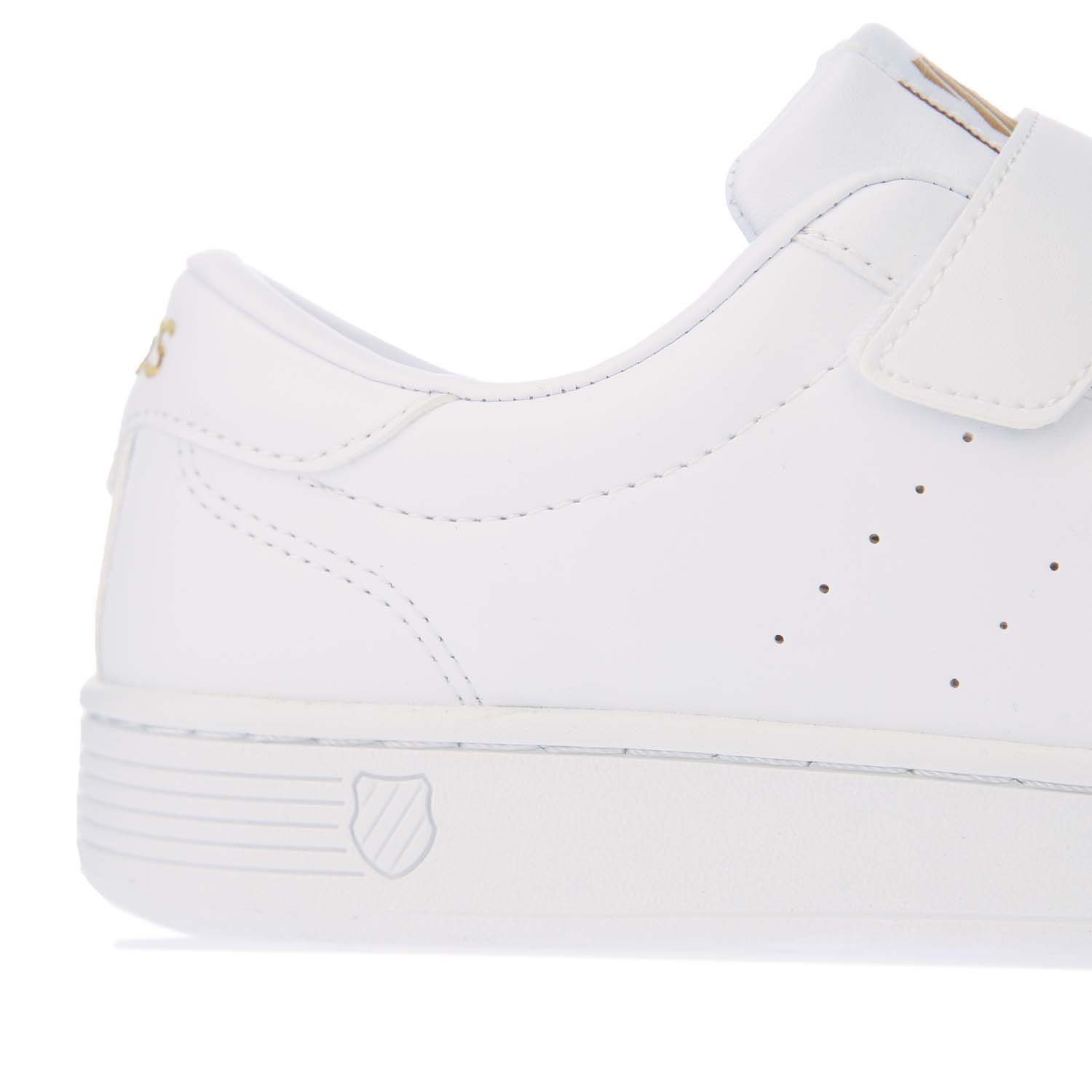 Womens Shoes Trainers Low-top trainers K-swiss Synthetic Clean Court 3-strap S Cmf Trainers in White 