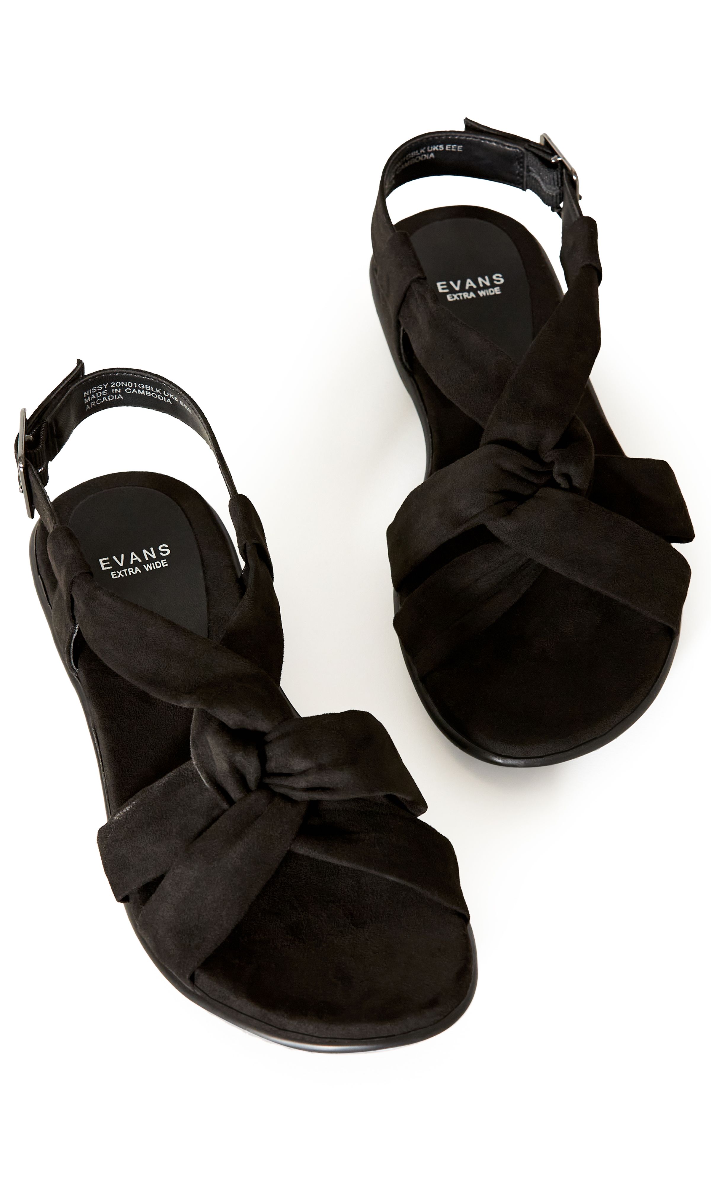 The pretty sandals to add to your collection. Twist front detailing keeps these on-trend, whilst a classic black finish will have you wearing this versatile pair on-repeat. 100% TEXTILE. wipe clean only.