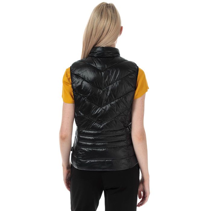 Womens Vero Moda Soraya Siv Gilet in black.<BR><BR>Lightly padded casual gilet.<BR>- Funnel neck.<BR>- Full zip fastening.<BR>- Sleeveless with stretch binding trim.<BR>- Quilted design.<BR>- Zipped front pockets.<BR>- Regular fit.<BR>- Measurement from shoulder to hem: 22in approximately.<BR>- Shell: 100% Nylon.  Lining: 100% Polyester.  Padding: 100% Polyester.  Machine washable.<BR>- Ref: 10230864<BR><BR>Measurements are intended for guidance only.