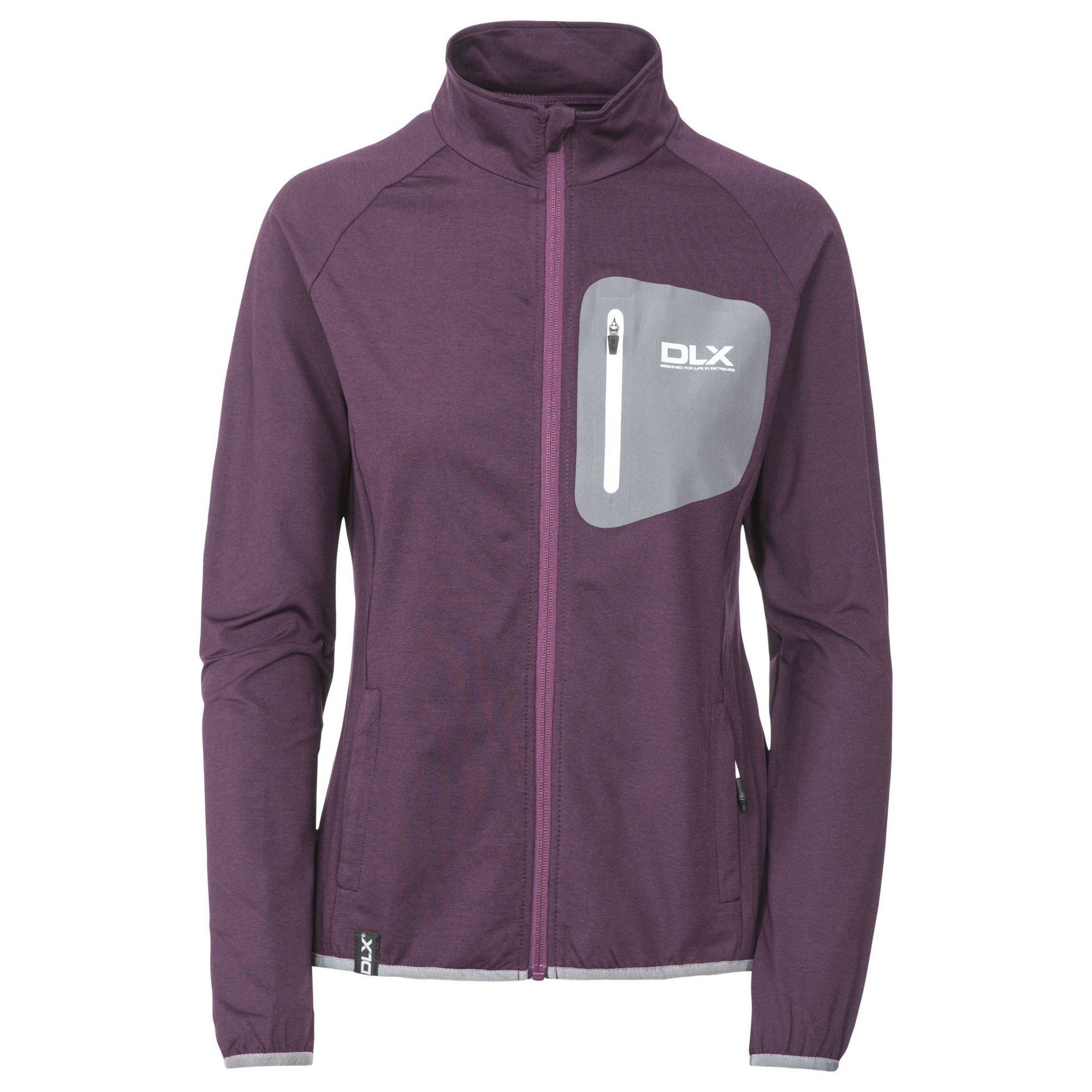 Full zip front with low profile zip. Contrast welded chest pocket. 2 zipped lower pockets. Contrast binding at hem and cuffs. Quick dry. 85% Polyester, 15% Elastane. Trespass Womens Chest Sizing (approx): XS/8 - 32in/81cm, S/10 - 34in/86cm, M/12 - 36in/91.4cm, L/14 - 38in/96.5cm, XL/16 - 40in/101.5cm, XXL/18 - 42in/106.5cm.