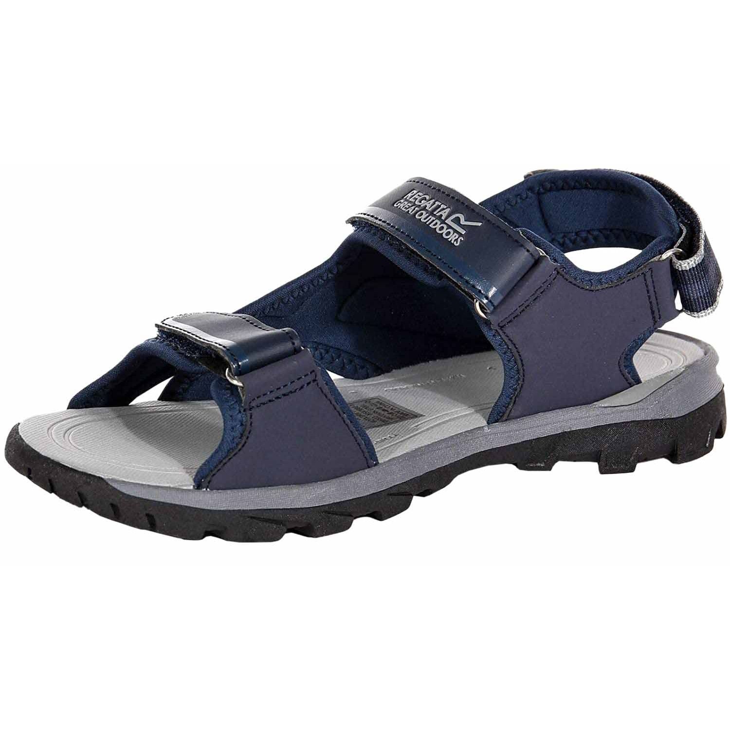 85% Polyurathane, 15% Polyester. Lining: Spandex. Sole: TPR. Ventilated mesh upper for breathability. Spandex lining for extra comfort and a positive fit. Adjustable hook and loop straps with webbing trim. Moulded instep stability arm. Water friendly comfort EVA footbed.