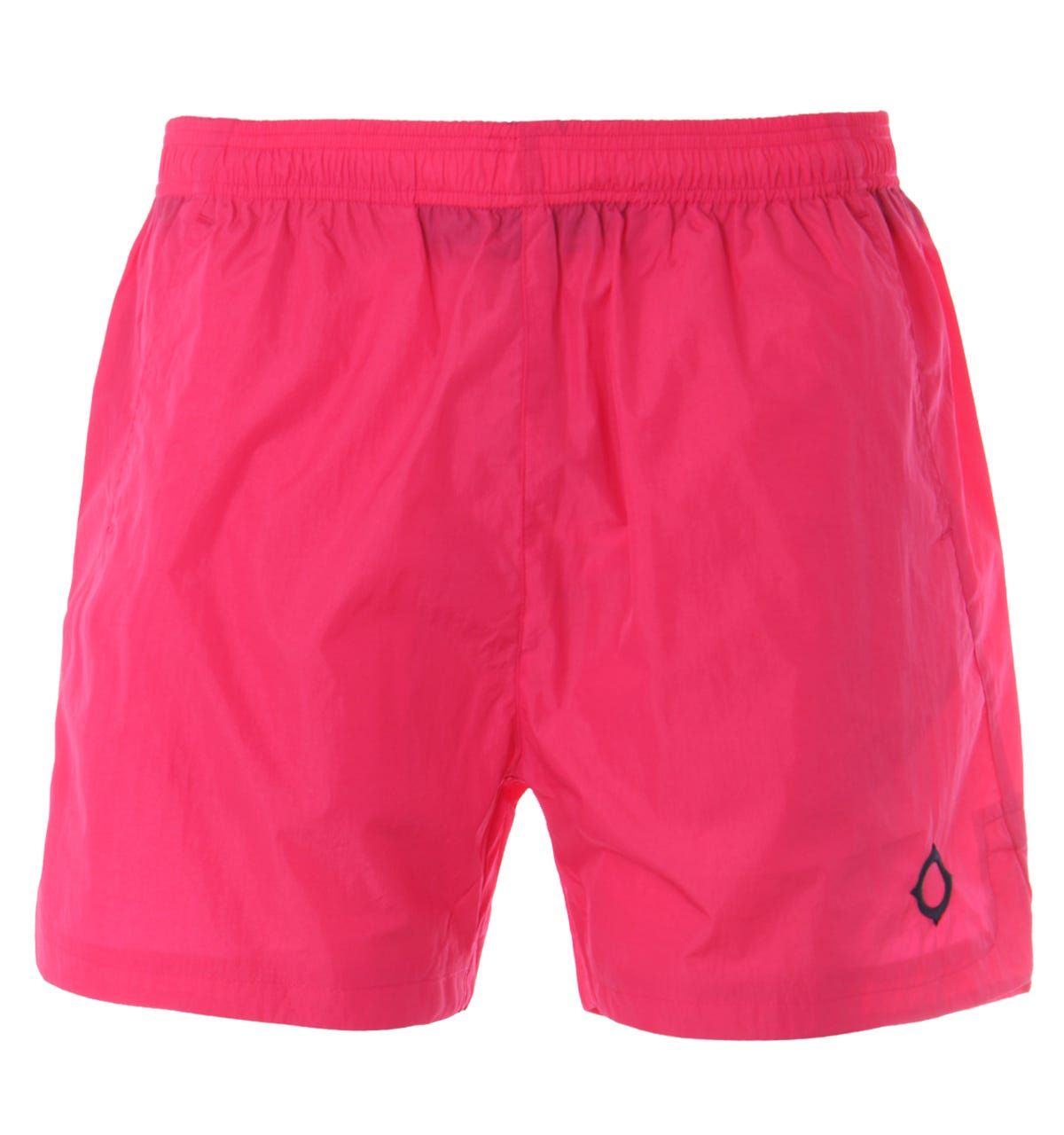 Crafted from an ultra-fine lightweight nylon these swim shorts from MA.Strum will have you boasting style by the pool. Featuring an elasticated waist with internal drawstring, twin side seam pockets and a rear zip pocket. Finished with MA.Strums iconic logo embroidered at the left leg. Regular Fit, Lightweight Nylon Composition, Internal Drawstring Waist, Twin Side Seam Pockets, Rear Zip Pocket, MA.Strum Branding. Style & Fit: Regular Fit, Fits True to Size. Composition & Care:100% Polyamide, Machine Wash.