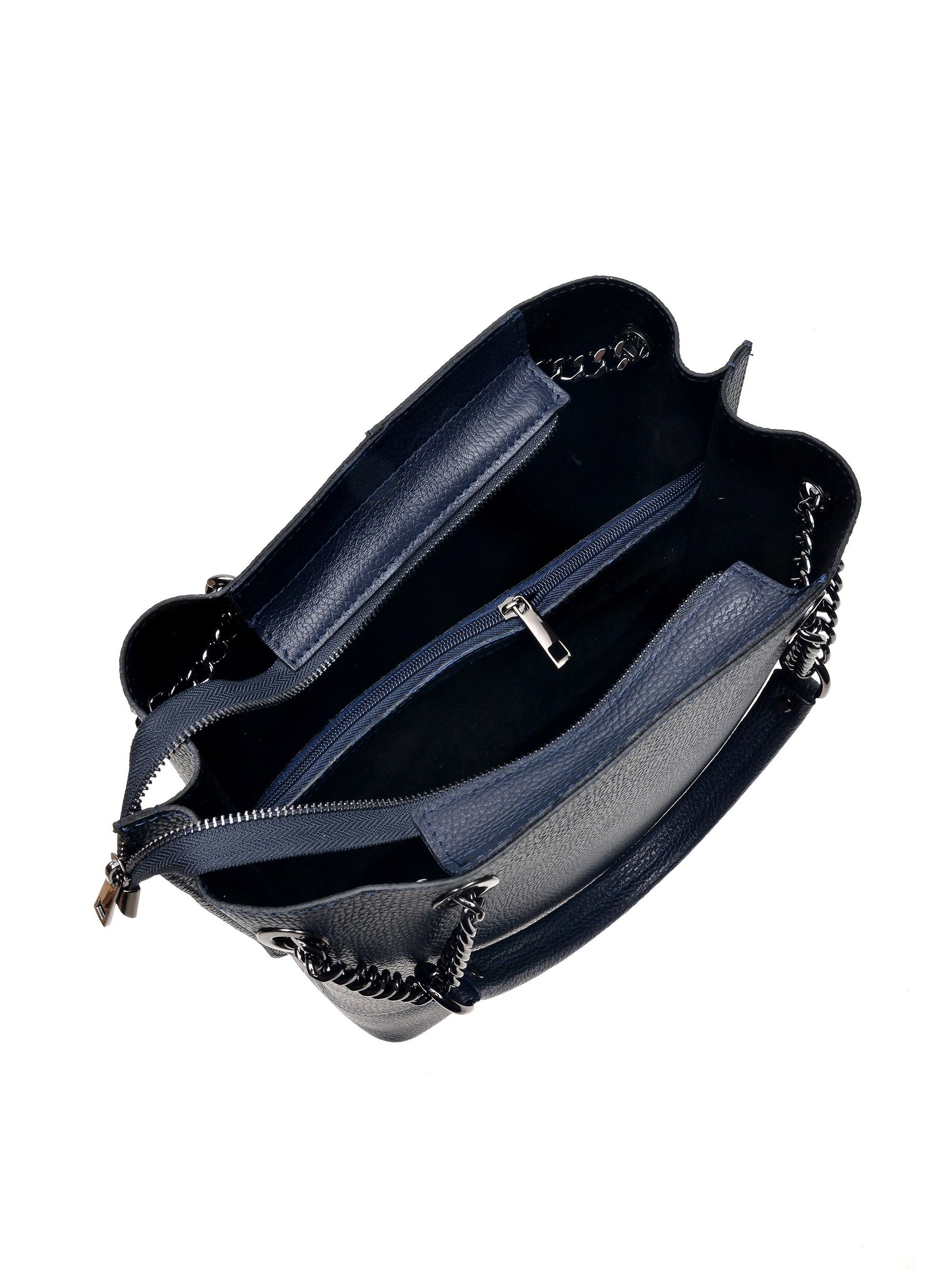 Shoulder Bag
100% cow leather
Top zip closure
Double compartment bag
Inner zipped compartment
Studded feet
Dimensions (L):33x34x14 cm
Handle: 54 cm
Shoulder strap: /