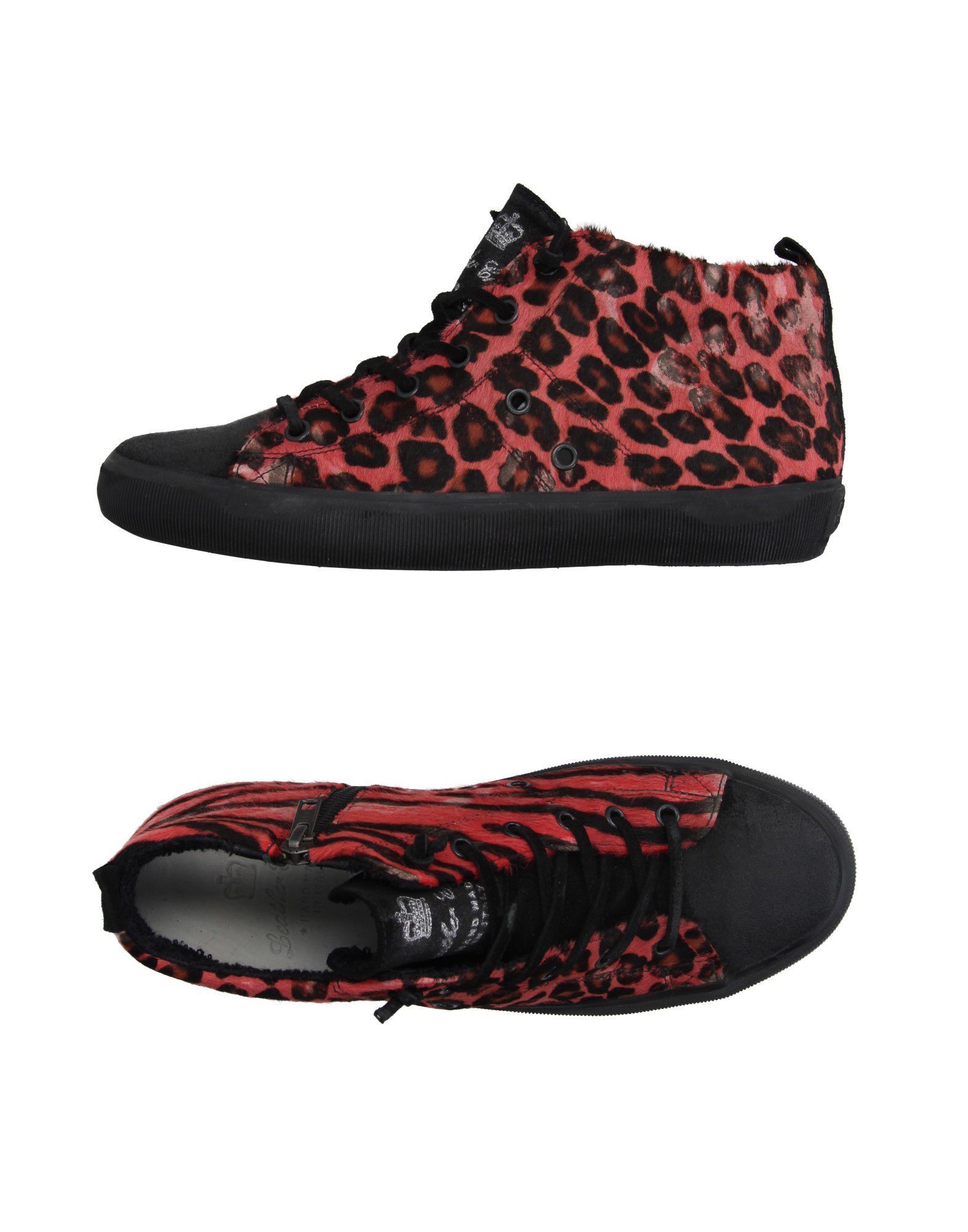 calf hair, lacing, logo, leopard design, zip closure, round toeline, leather lining, rubber sole, flat, contains non-textile parts of animal origin