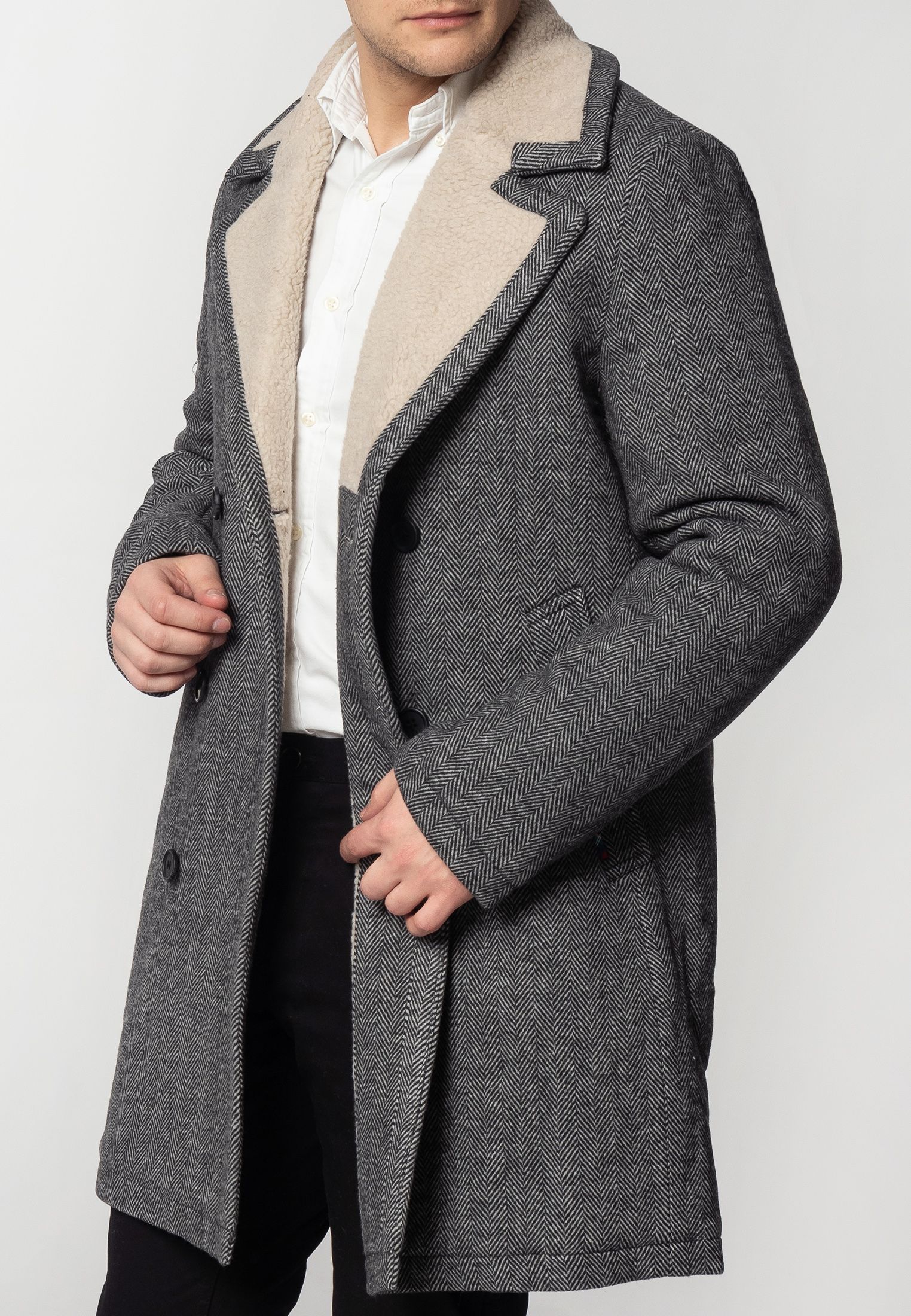 borg overcoat mens