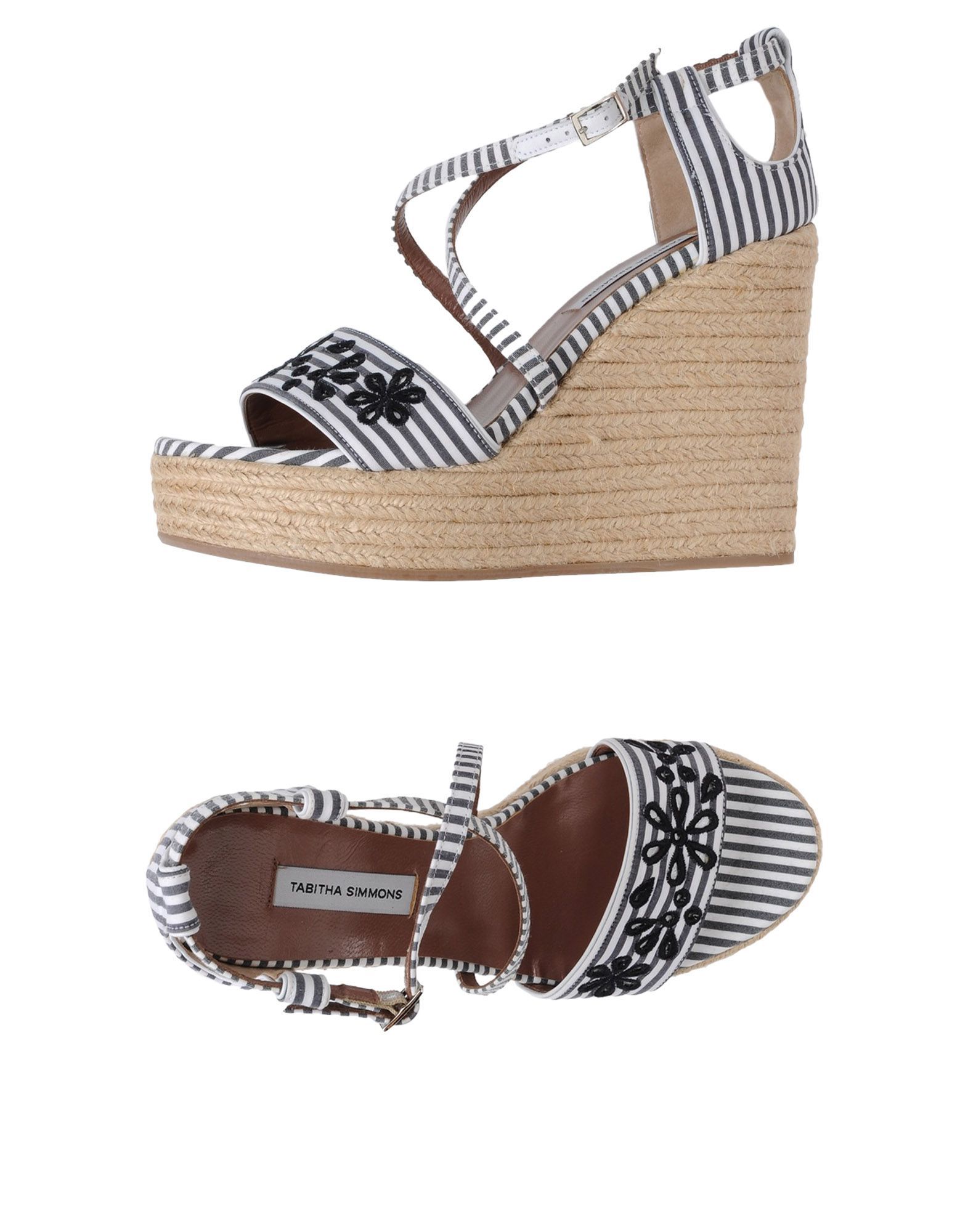 Plain weave<br>Embroidered detailing<br>Stripes<br>Buckle<br>Round toeline<br>Wedge heel<br>Rope wedge<br>Leather lining<br>Rubber sole<br>Contains non-textile parts of animal origin<br>