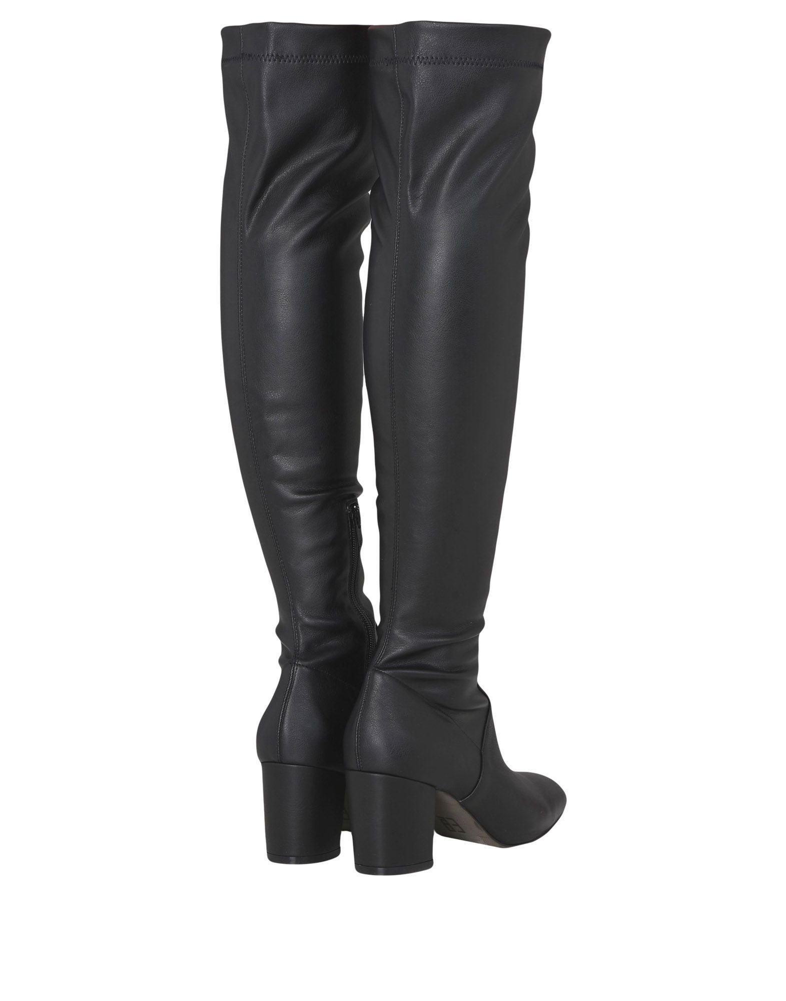 leather, no appliqués, basic solid colour, zip, square toeline, square heel, fully lined, leather sole, contains non-textile parts of animal origin, over the knee boots