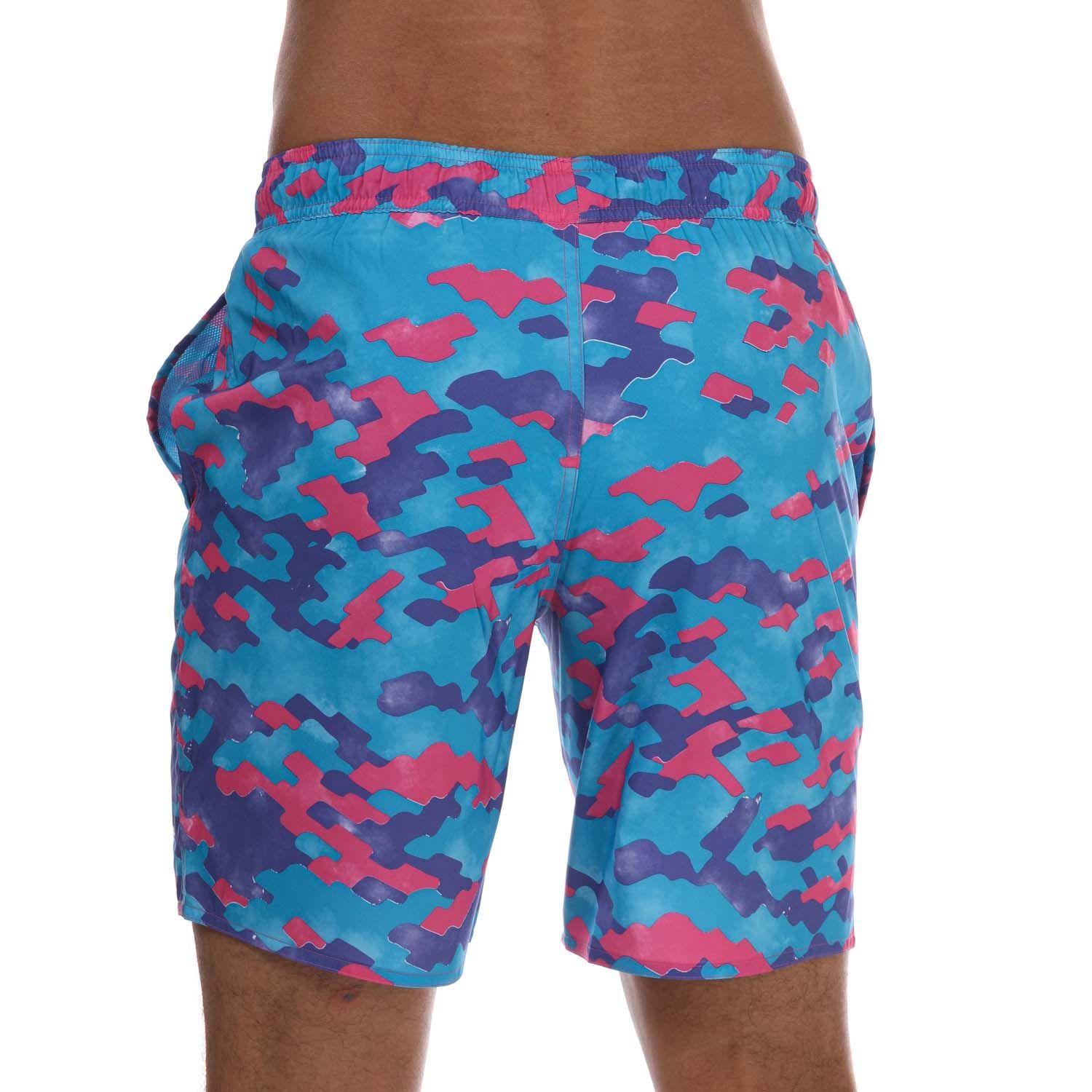 Men's adidas Real Madrid Swim Shorts in Pink purple
