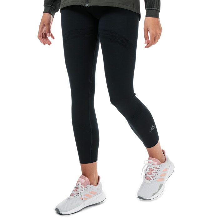 Womens adidas How We Do Primeknit HD Leggings in legend ink - black.<BR><BR>- Wide  flat ribbed elasticated waistband with inner drawcord and zipped side pocket.<BR>- adidas Primeknit with 3D ribbed knit zones.<BR>- Zoned mesh knit ventilation panels.<BR>- Flatlock seams reduce chafing and skin irritation.<BR>- Reflective adidas Badge of Sport logo printed at lower left leg.<BR>- Scan the QR code to unlock an exclusive playlist to help keep you moving.<BR>- Mid rise.<BR>- Inside leg length measures 26in approximately.<BR>- Main material: 82% Polyester  18% Elastane.  Machine washable.<BR>- Ref: EK4568<BR><BR>Measurements are intended for guidance only.