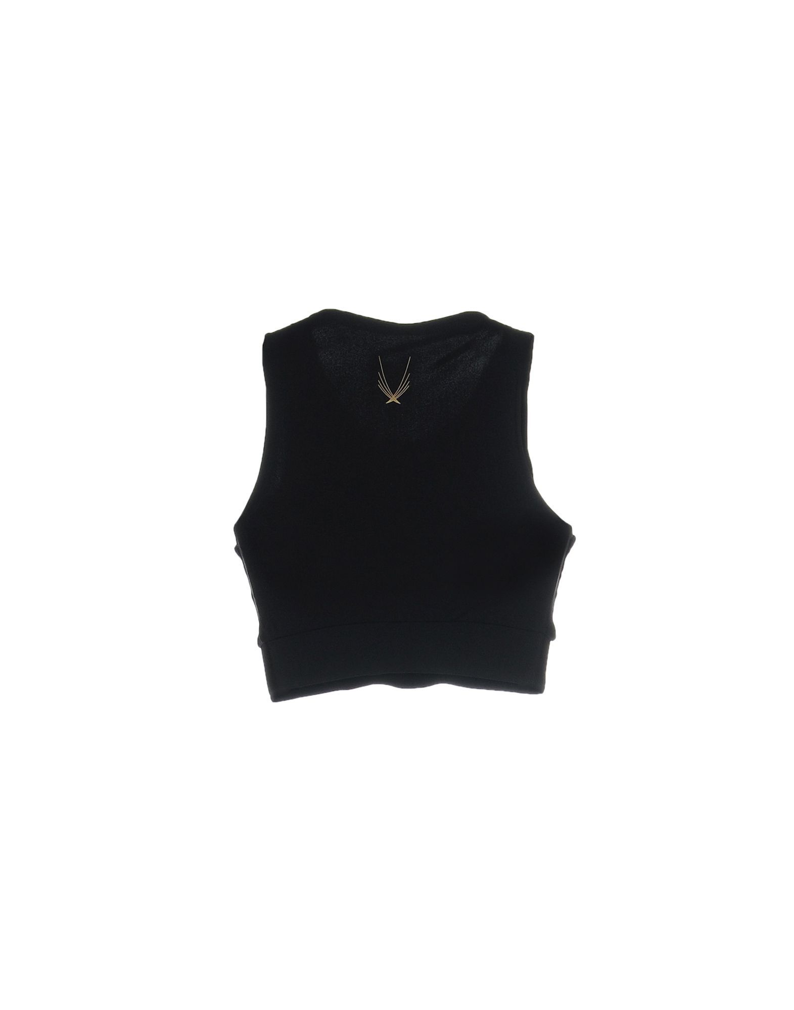 Jersey<br>Iridescent effect<br>Logo<br>Print<br>Solid colour<br>Round collar<br>Sleeveless<br>No pockets<br>Stretch<br>Small sized<br>