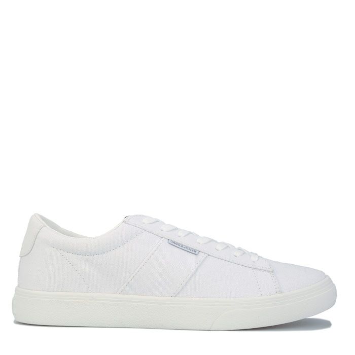 Mens Jack Jones Miller Canvas Pump in white.<BR><BR>- Textile upper.<BR>- Lace up fastening.<BR>- Woven tab branding.<BR>- Lightly padded collar.<BR>- Cushioned insole.<BR>- Reinforced heel.<BR>- Rubber sole.<BR>- Synthetic and textile lining.<BR>- Ref: 12182048