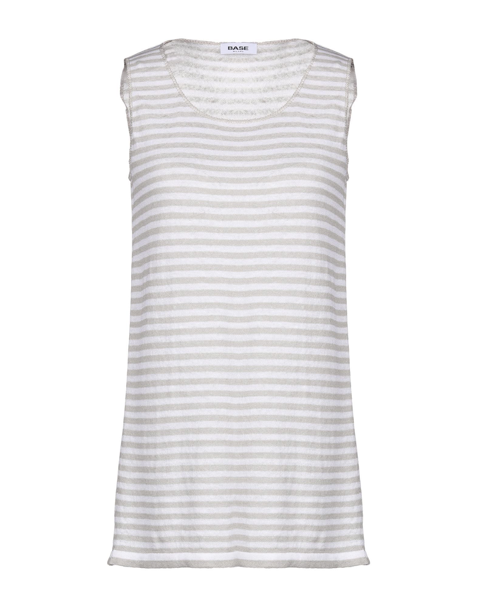 knitted, no appliqués, stripes, round collar, sleeveless, no pockets, small sized