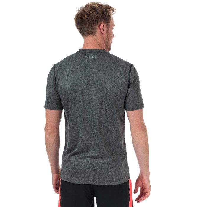 Mens Under Armour Raid T-Shirt  Grey. <BR><BR>- Next-to-skin without the squeeze.<BR>- HeatGear fabric is ultri-soft & smooth for extreme comfort with very little weight. <BR>- Stretch-mesh underarm & back panels deliver strategic ventilation.<BR>- 4-way stretch fabrication allows greater mobility in any direction.<BR>- Moisture Transport System wicks sweat away from the body.<BR>- 100% polyester. Machine washable.<BR>- Ref: 1257466090.