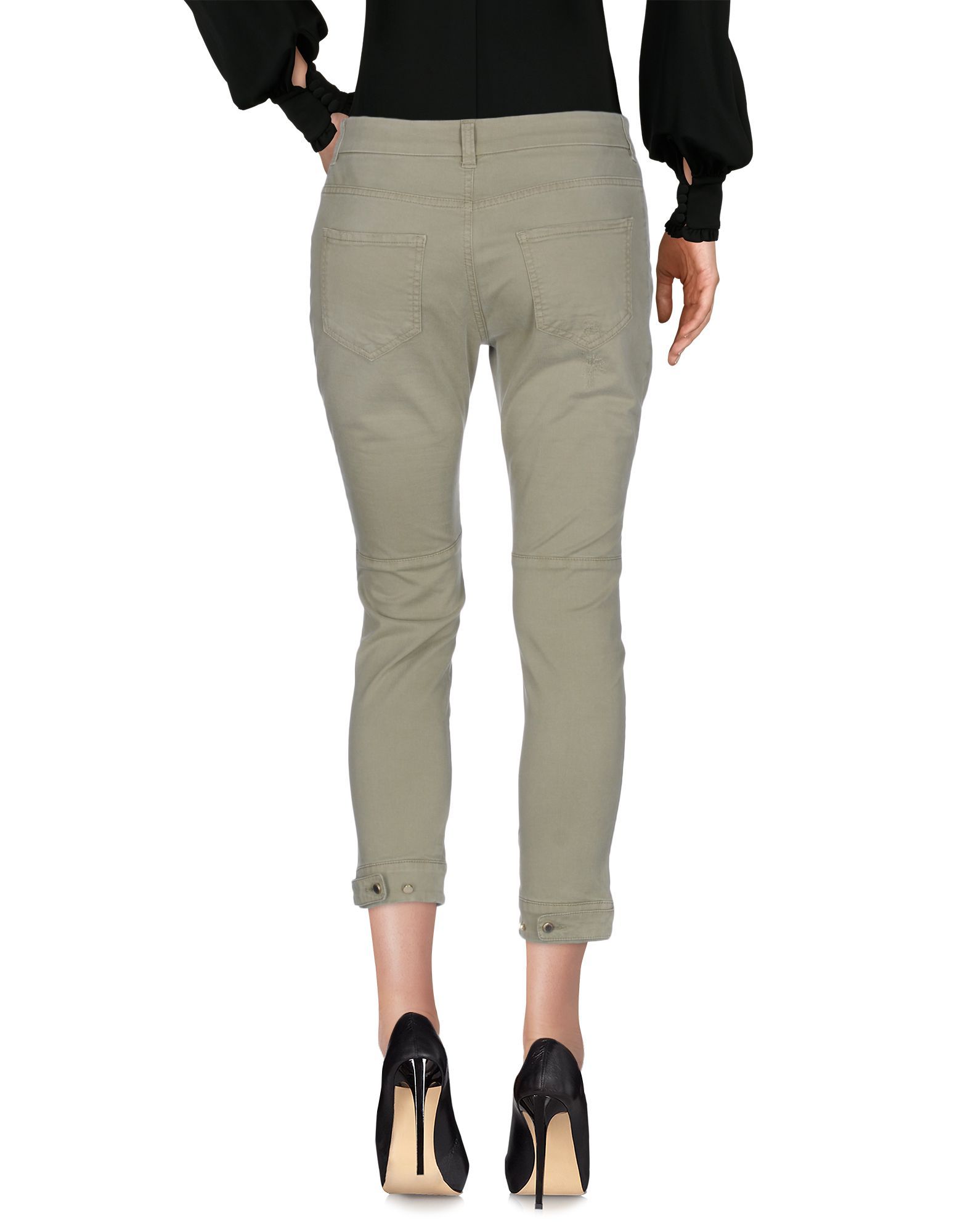 gabardine, worn effect, logo, solid colour, mid rise, comfort fit, tapered leg, button closing, multipockets, button closing hemline, stretch, chinos