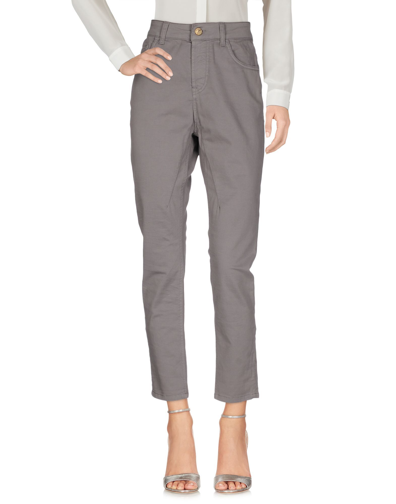 Trousers Women's Manila Grace Denim Grey Cotton